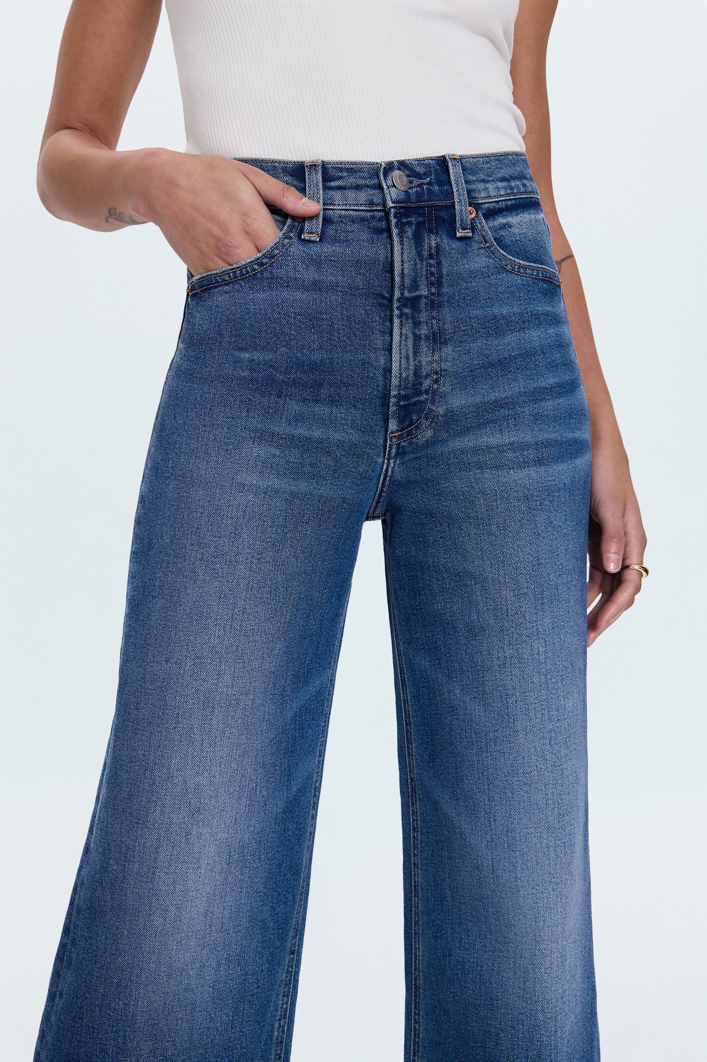 PETITE Lana High Rise Ultra Wide Leg Jean - Soho
