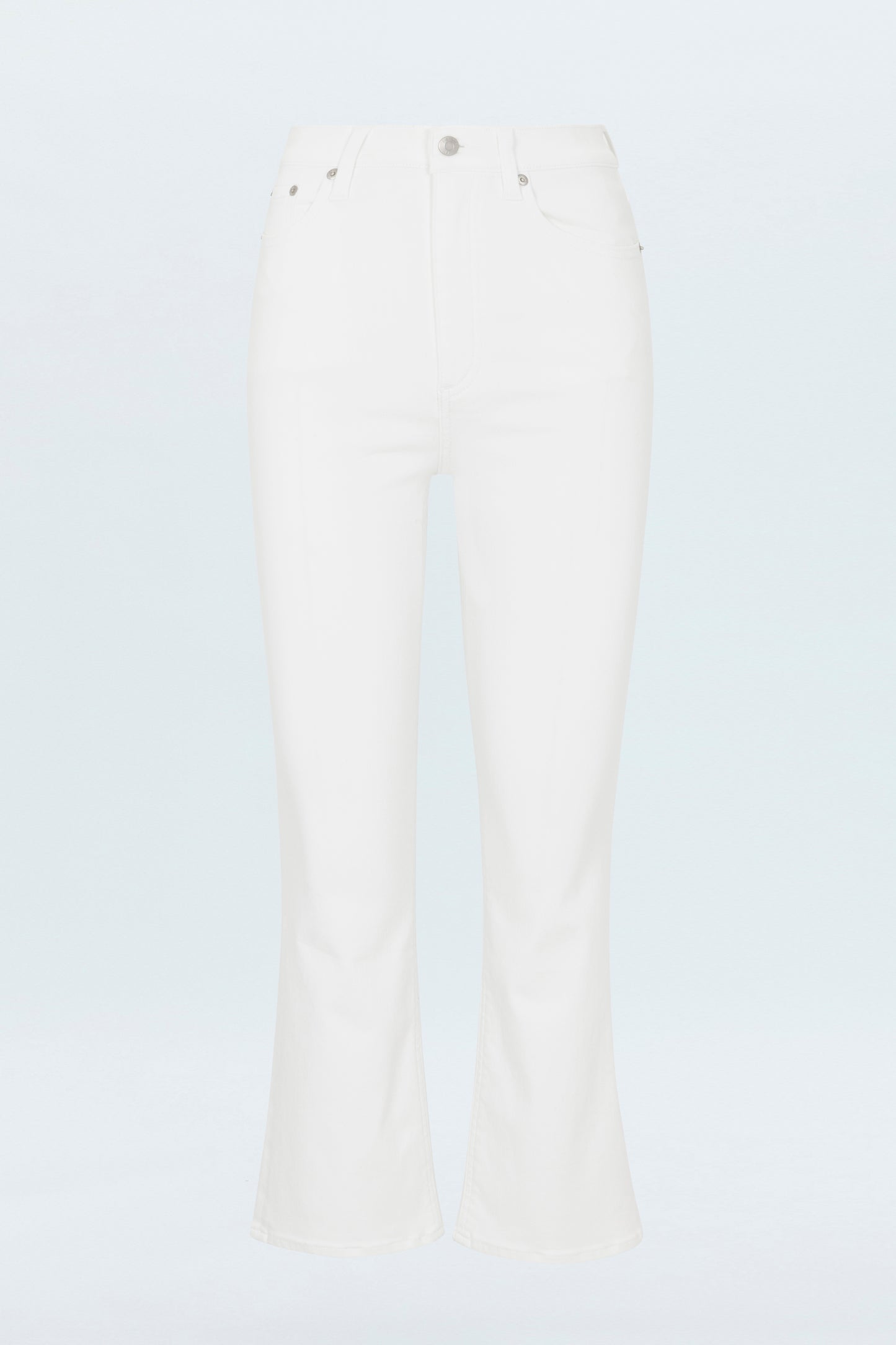 Pistola PETITE Lennon High Rise Crop Boot Jean - Vivid White high rise bootcut cropped jeans