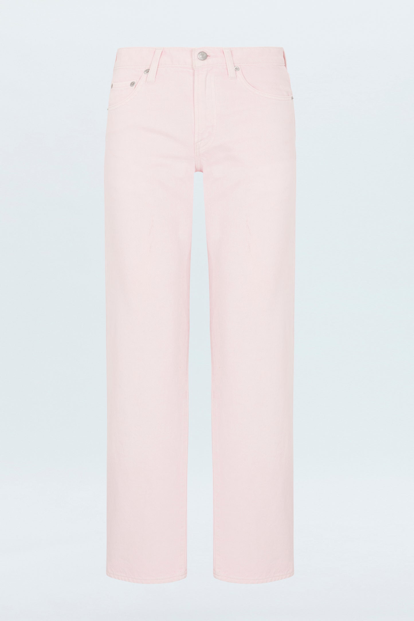 Lexi Mid Rise Bowed Straight Jean - Blush