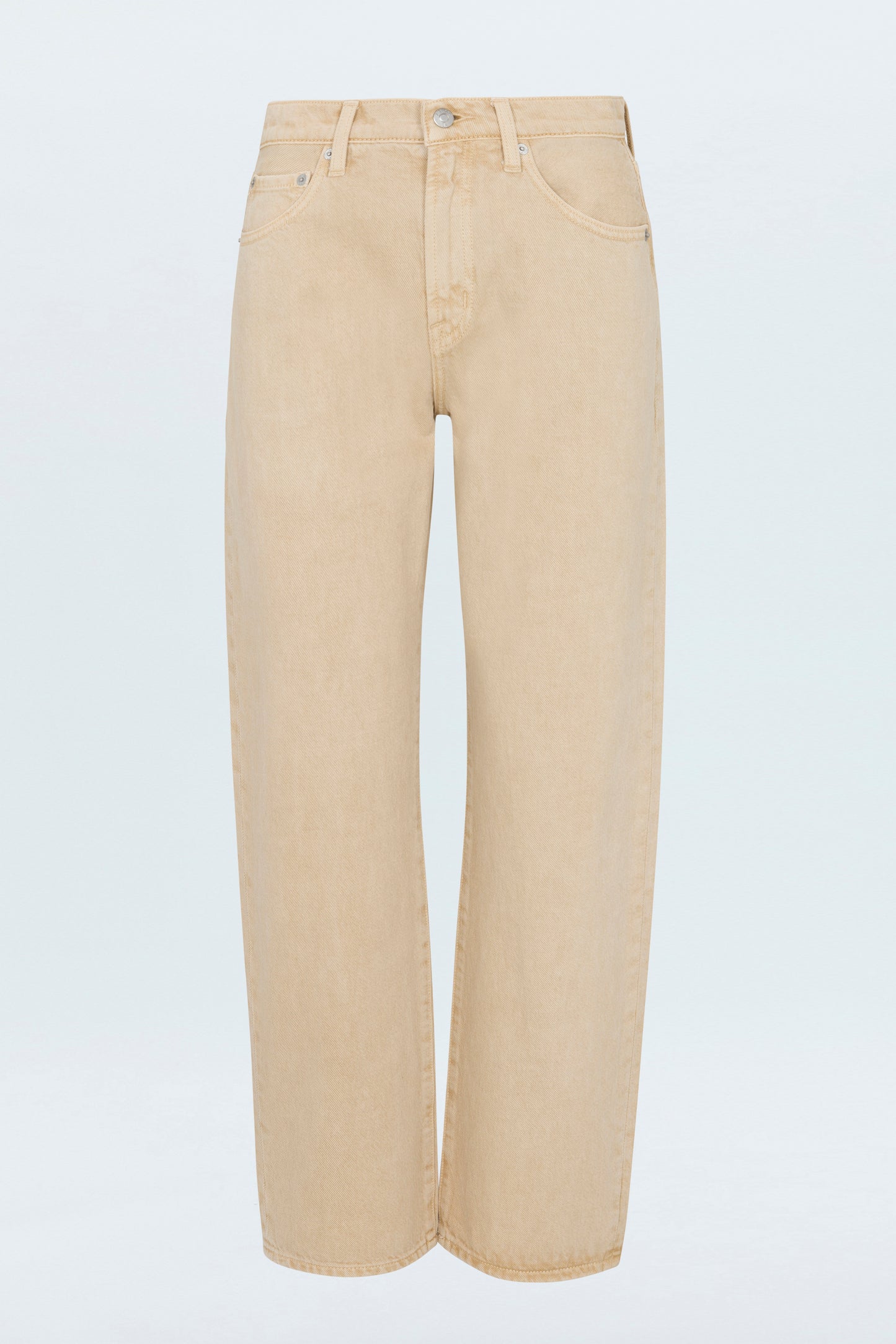 Lexi Mid Rise Bowed Straight Jean - Sand Dollar