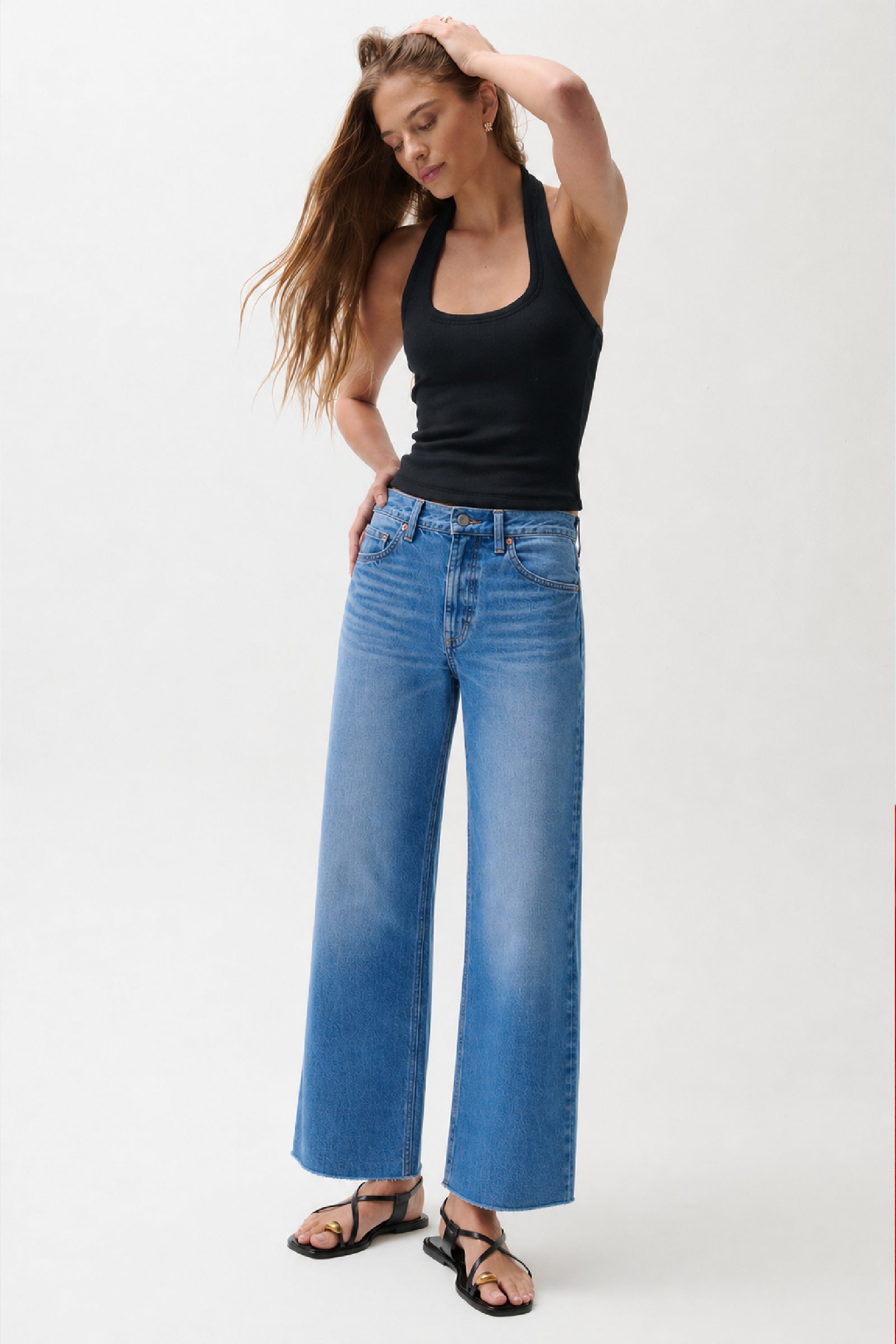Lana Crop High Rise Ultra Wide Leg - Wild Heart – Pistola Denim