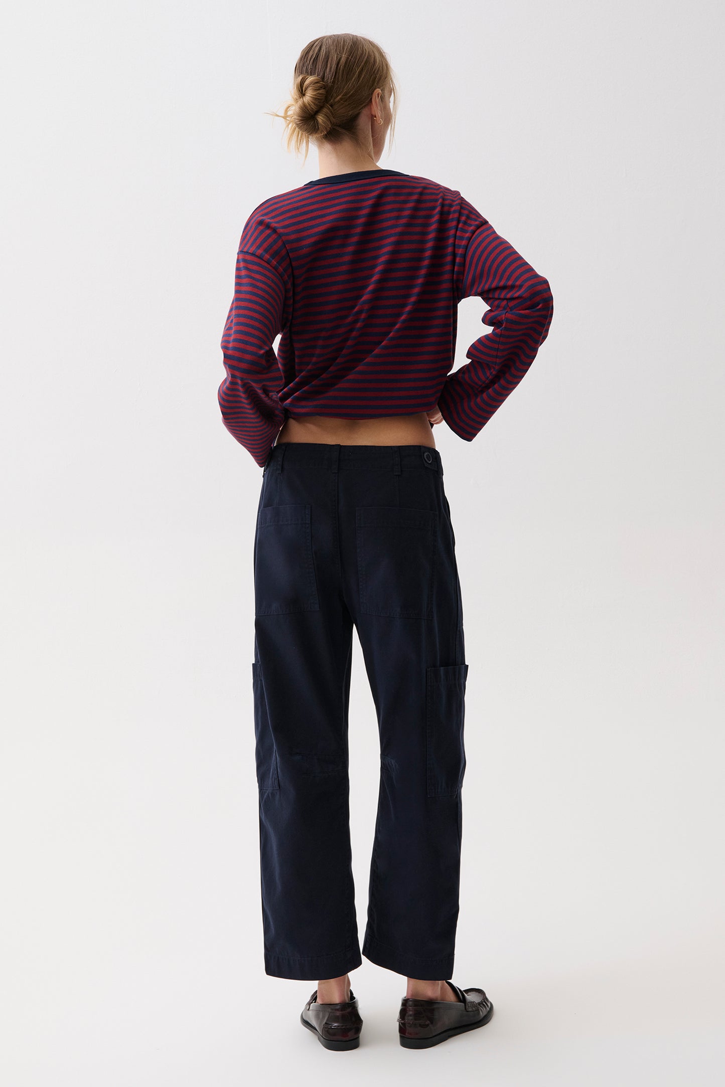 Sabrina Curved Utility Pants - Nautical