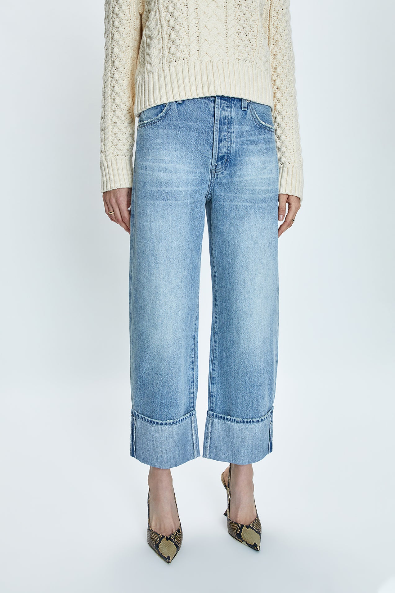 Ryder High Rise Cuffed Jean - Essex