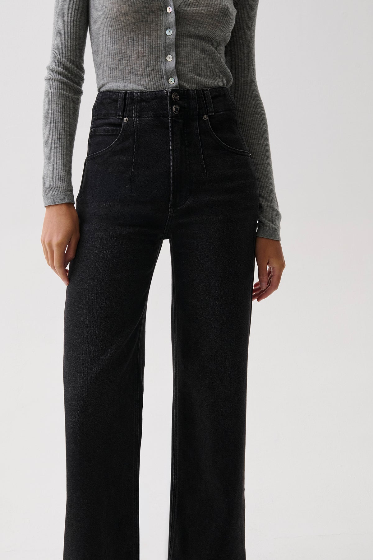 Lana High Rise Ultra Wide Leg Jean - Jetset