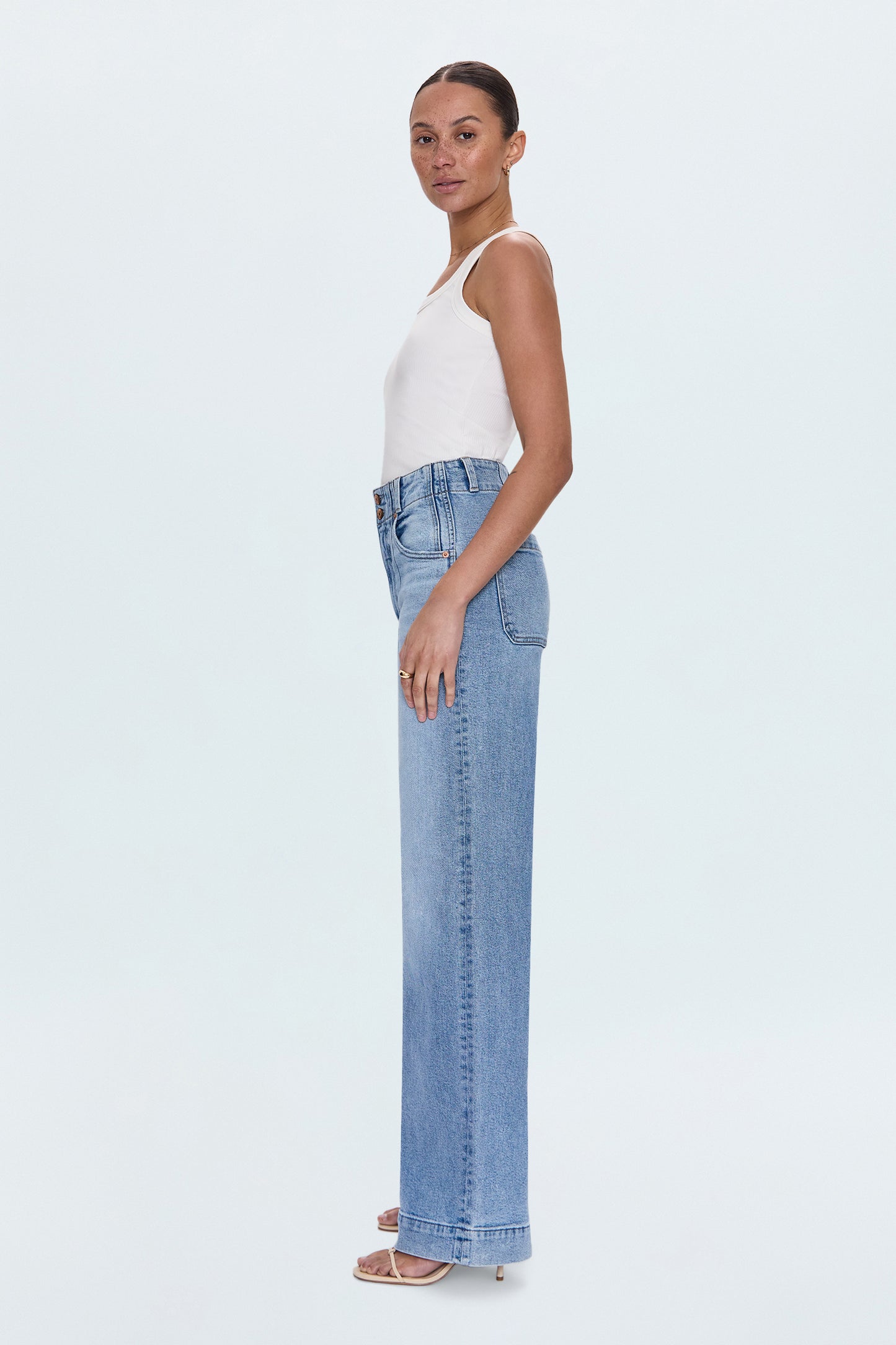 Lana High Rise Ultra Wide Leg Jean - Terrace