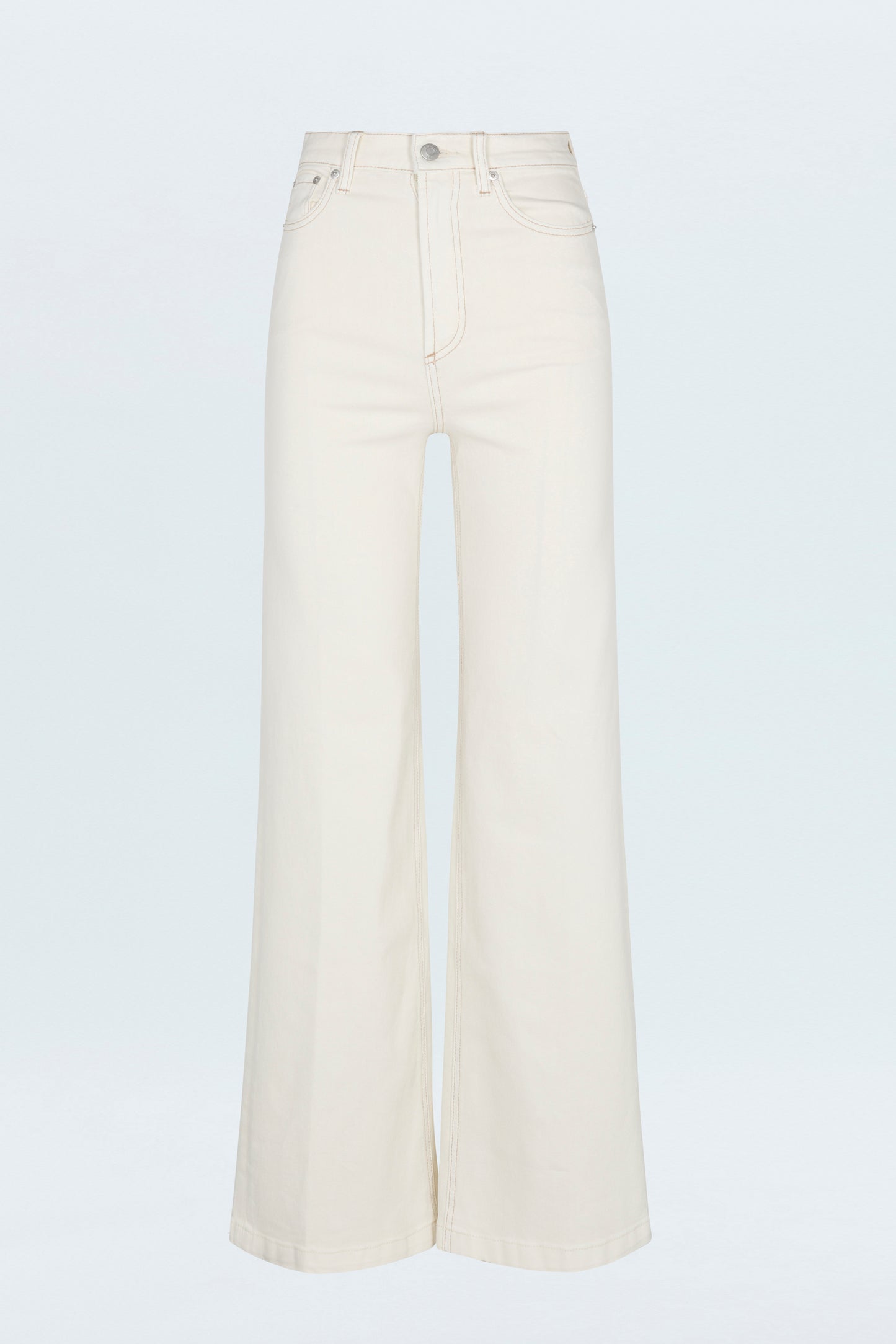 Lana High Rise Ultra Wide Jean - Ecru
