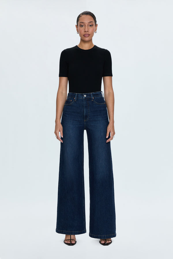 PETITE Lana High Rise Ultra Wide Jean - Elevation