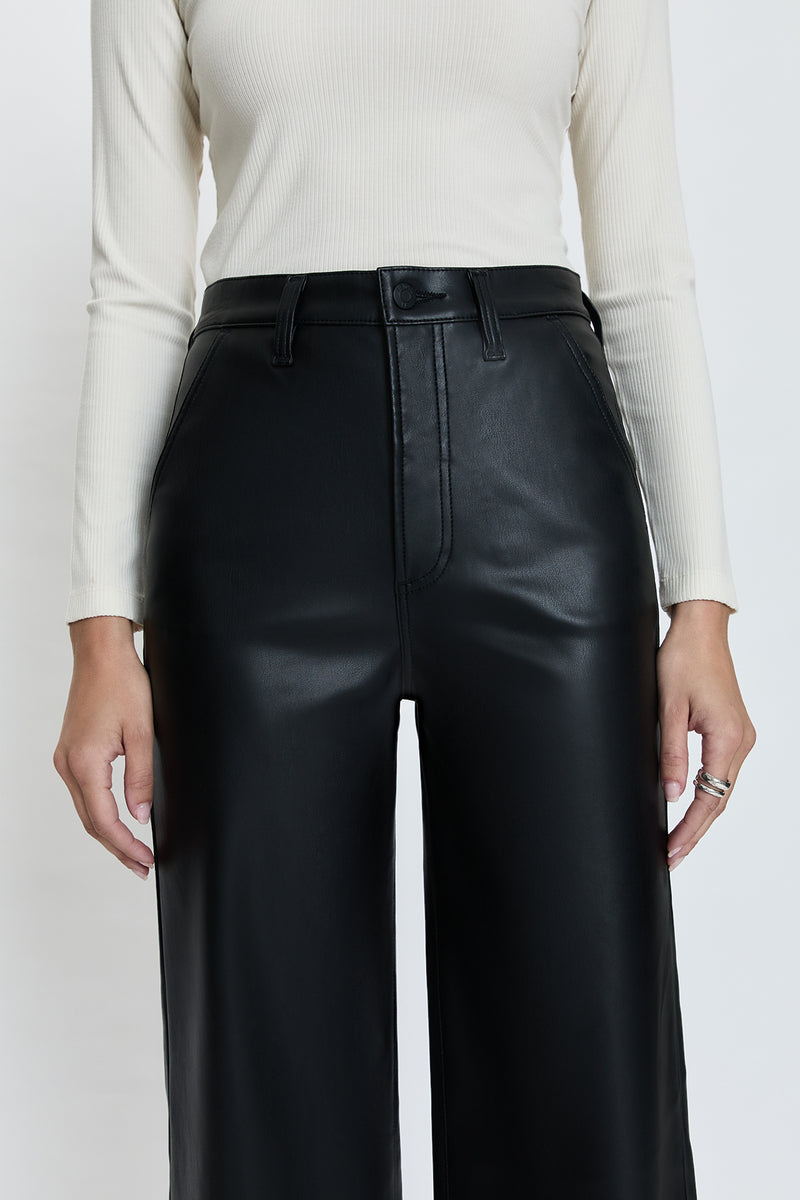Lana High Rise Ultra Wide - Slate Black  Pistola Denim