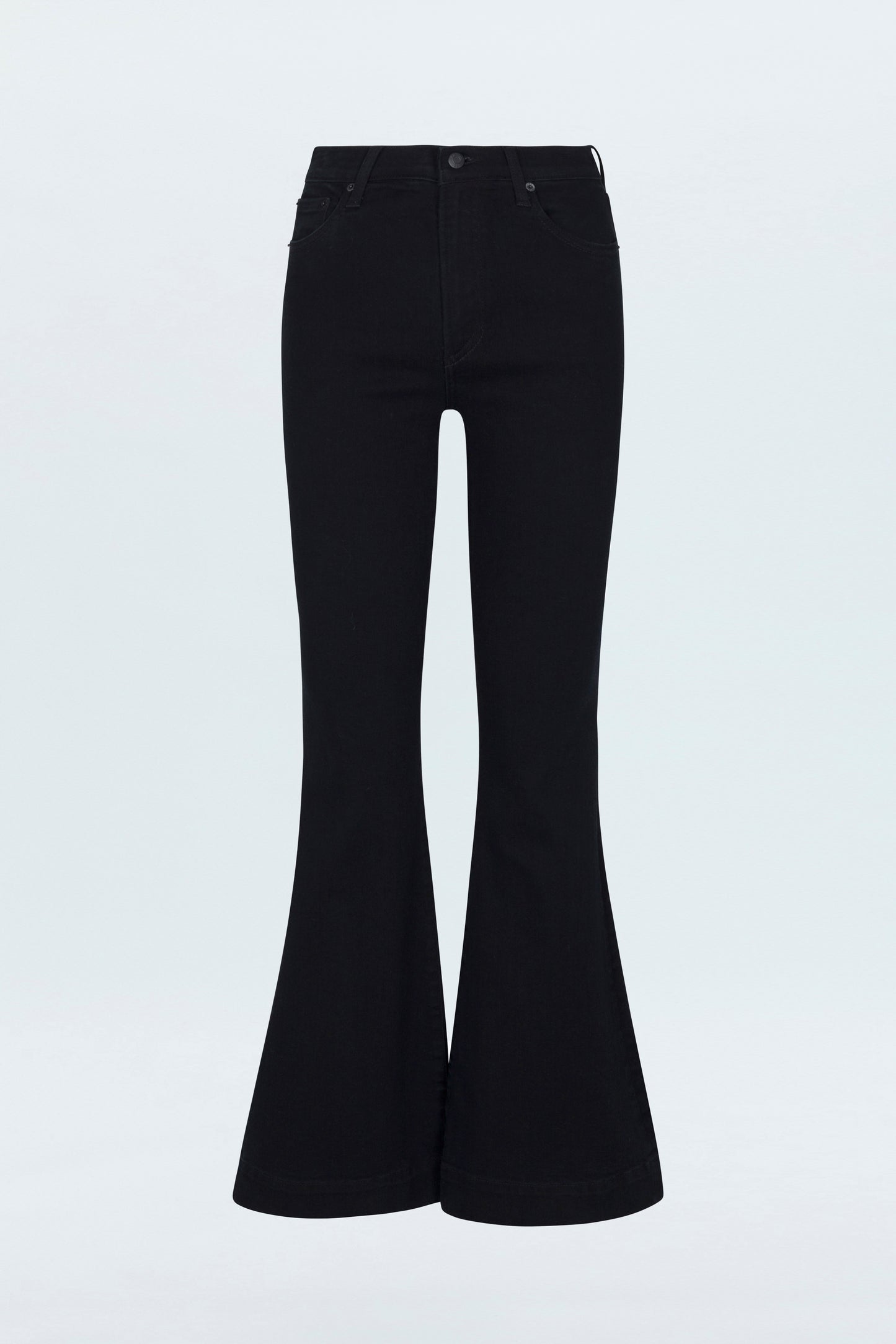 Kinsley Mid Rise Ultra Flare Jean - Black Ink