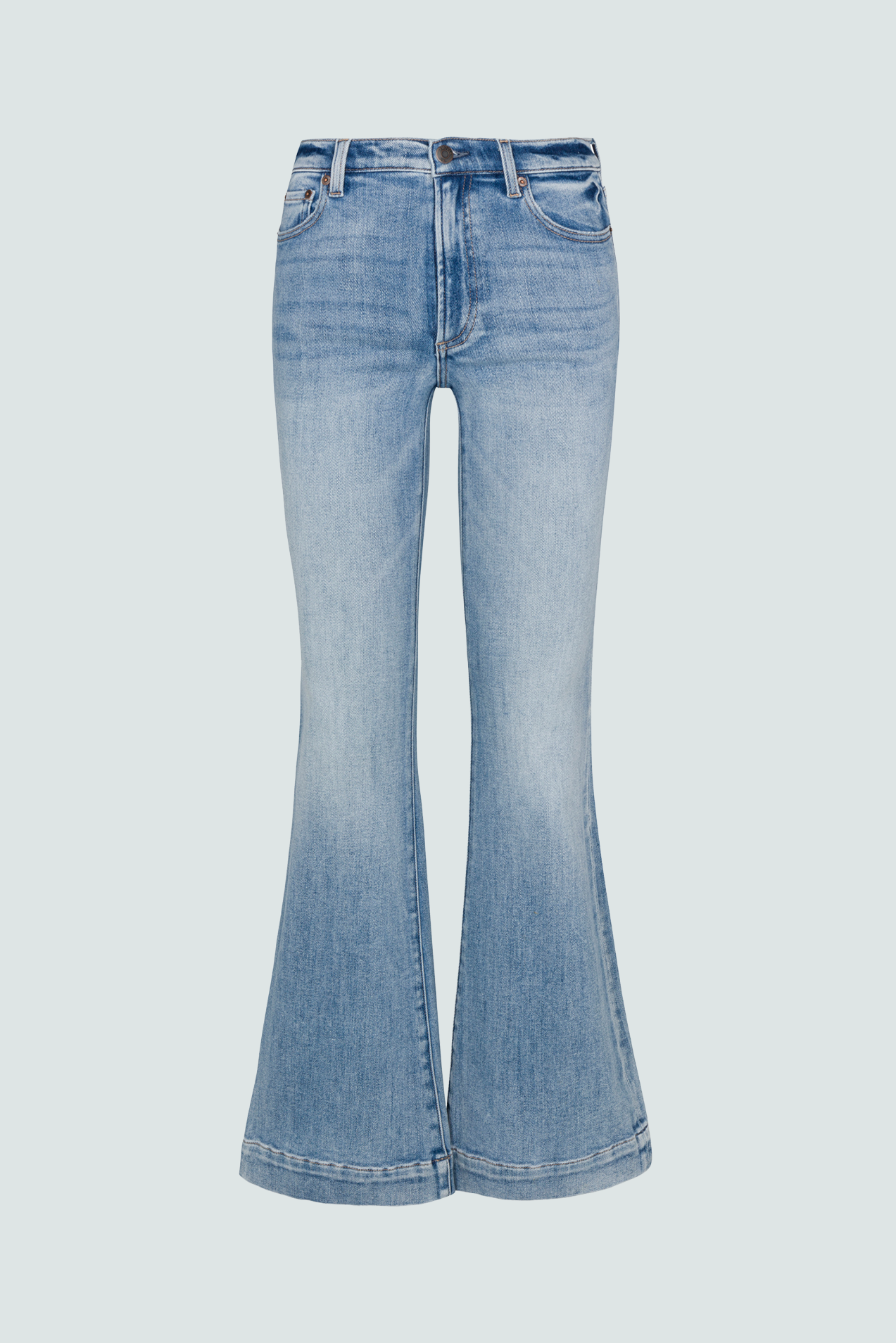 Kinsley Mid Rise Ultra Flare Jean - Paradise
