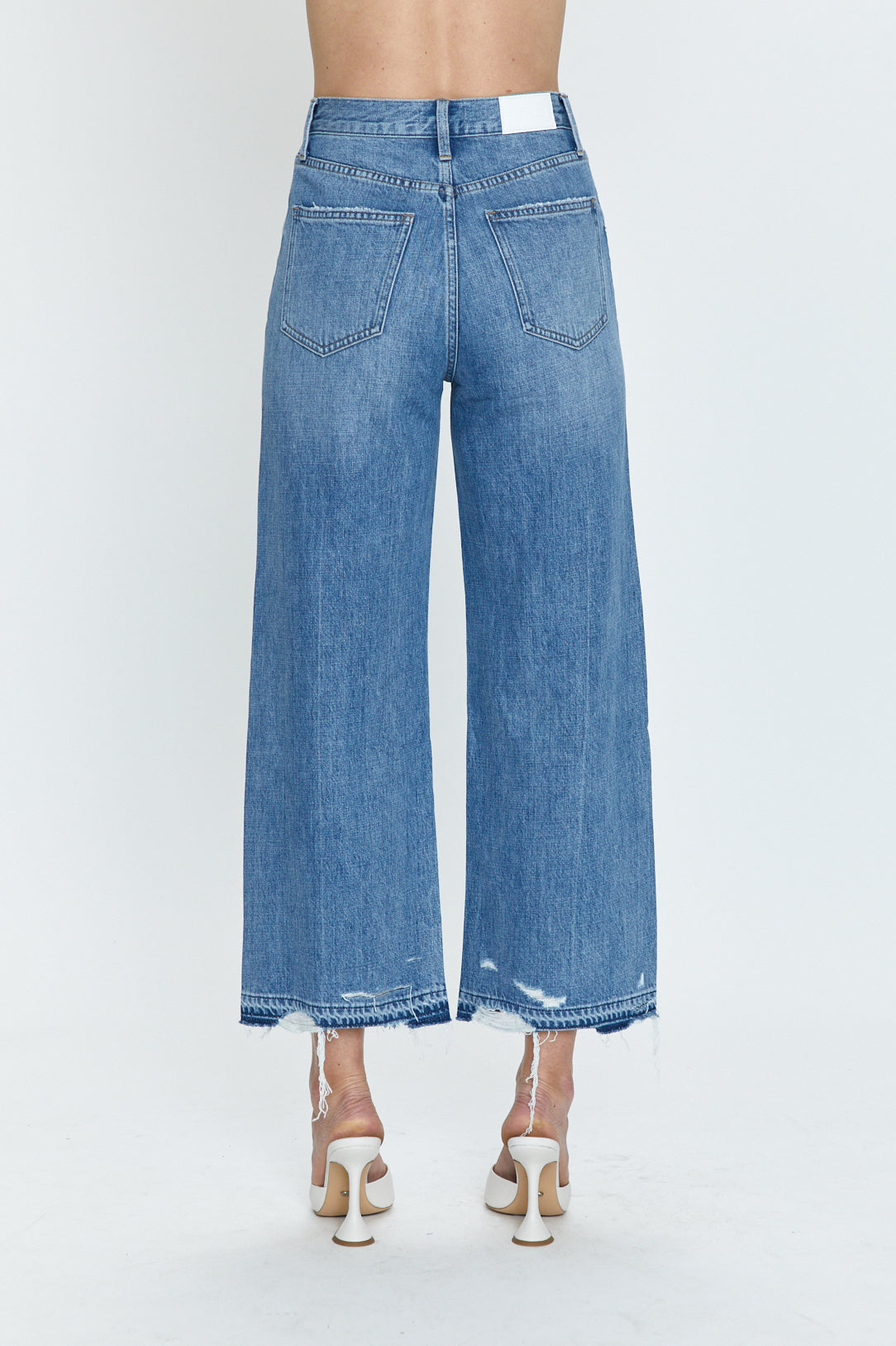 Loretta High Rise Wide Leg Ankle Jean - Revaler Vintage