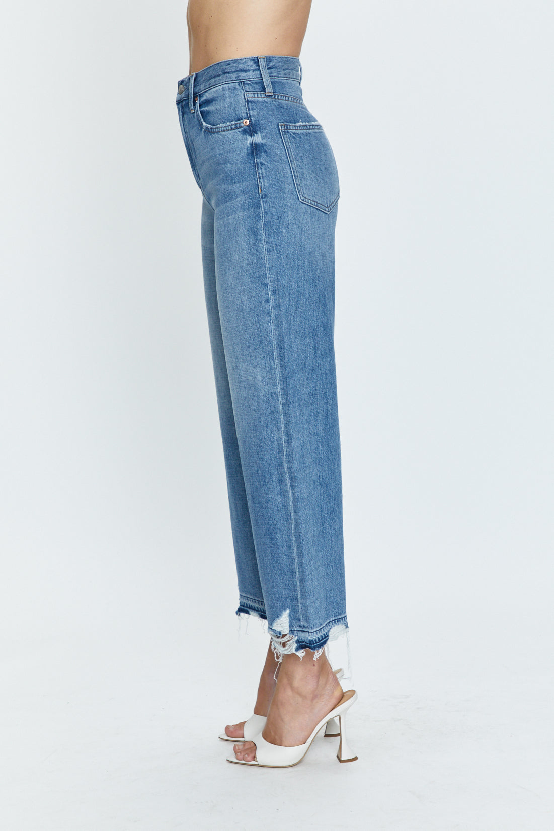 Loretta High Rise Wide Leg Ankle Jean - Revaler Vintage