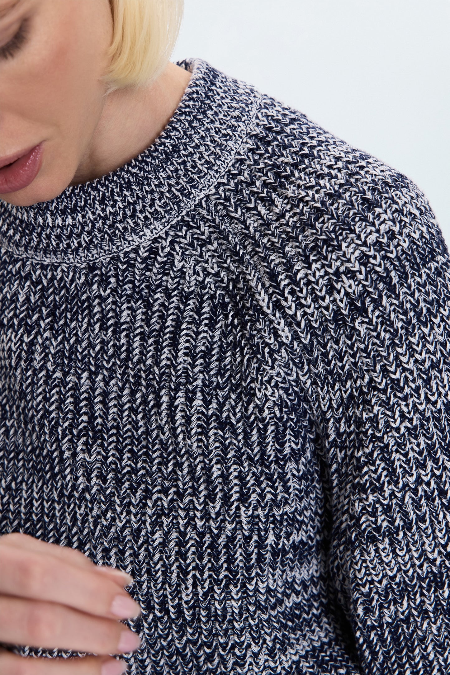 Edie Sweater - Navy Marl
