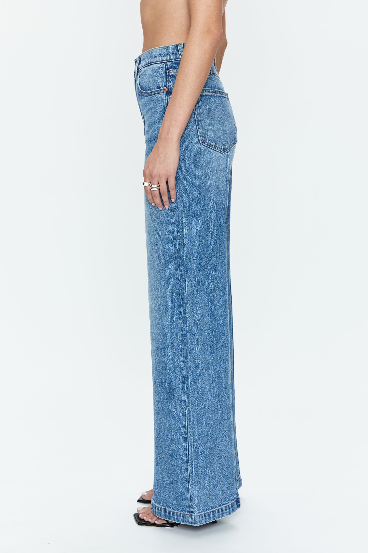 Lana High Rise Ultra Wide Jean - Cannes