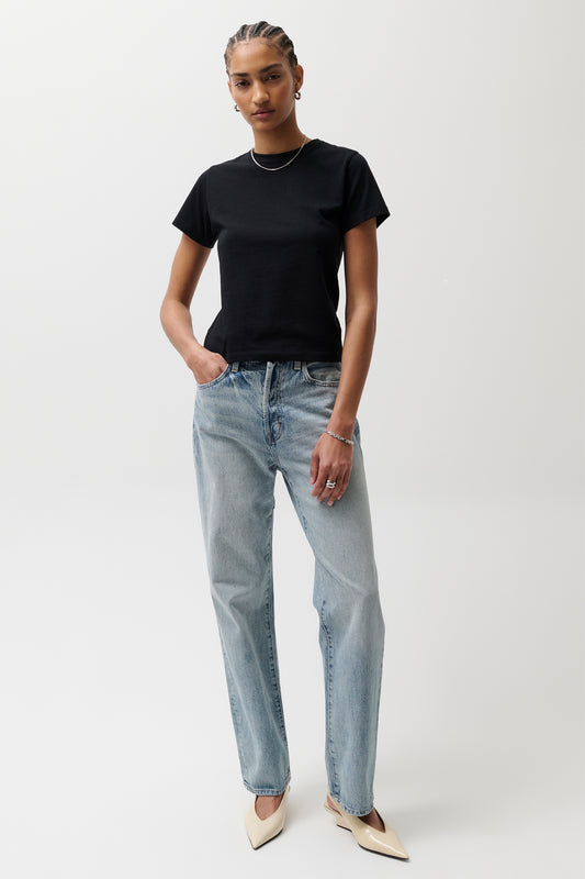 PETITE Cassie Super High Rise Straight Jean - Bramble