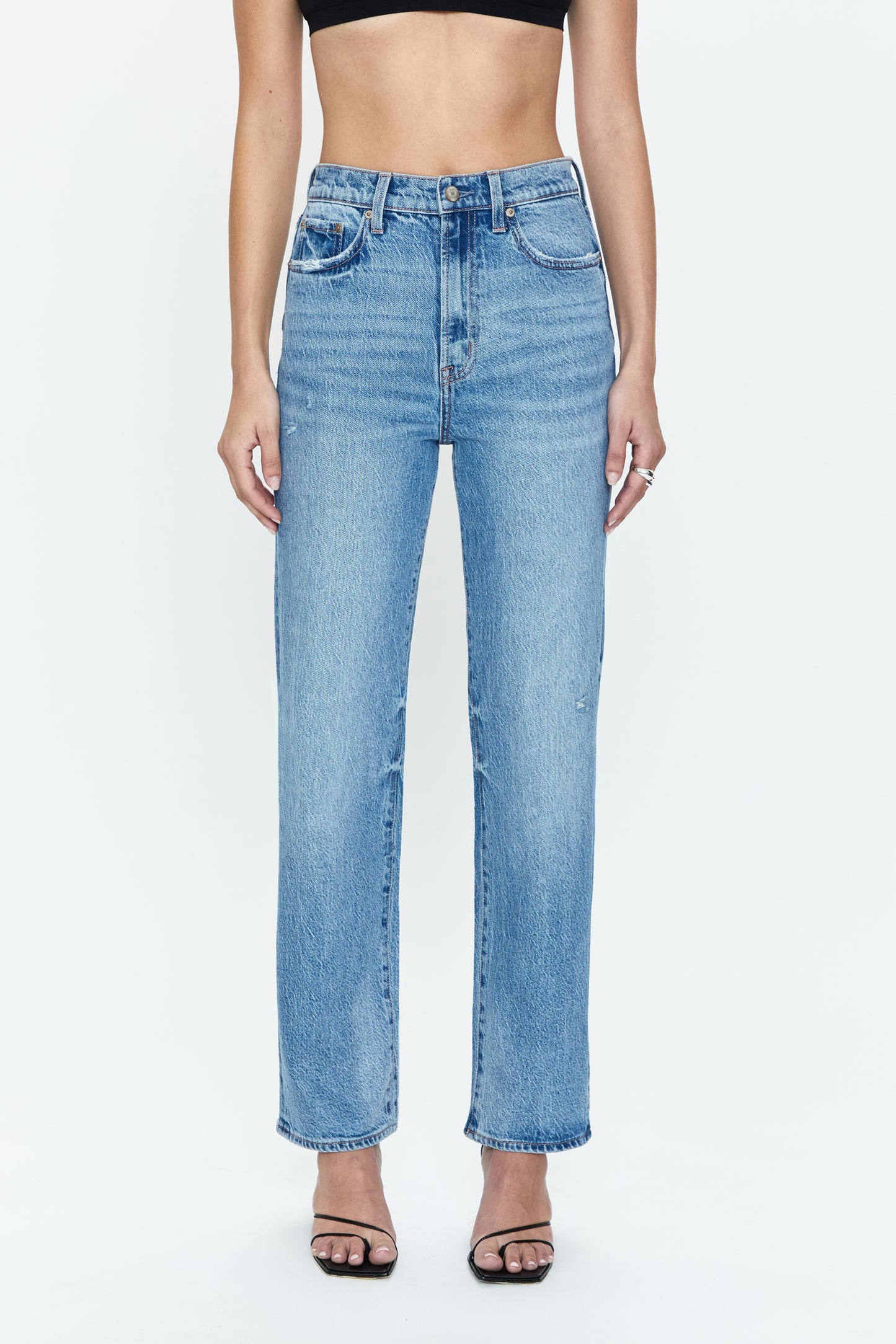 Cassie Super High Rise Straight Jean - Hilltop Vintage
