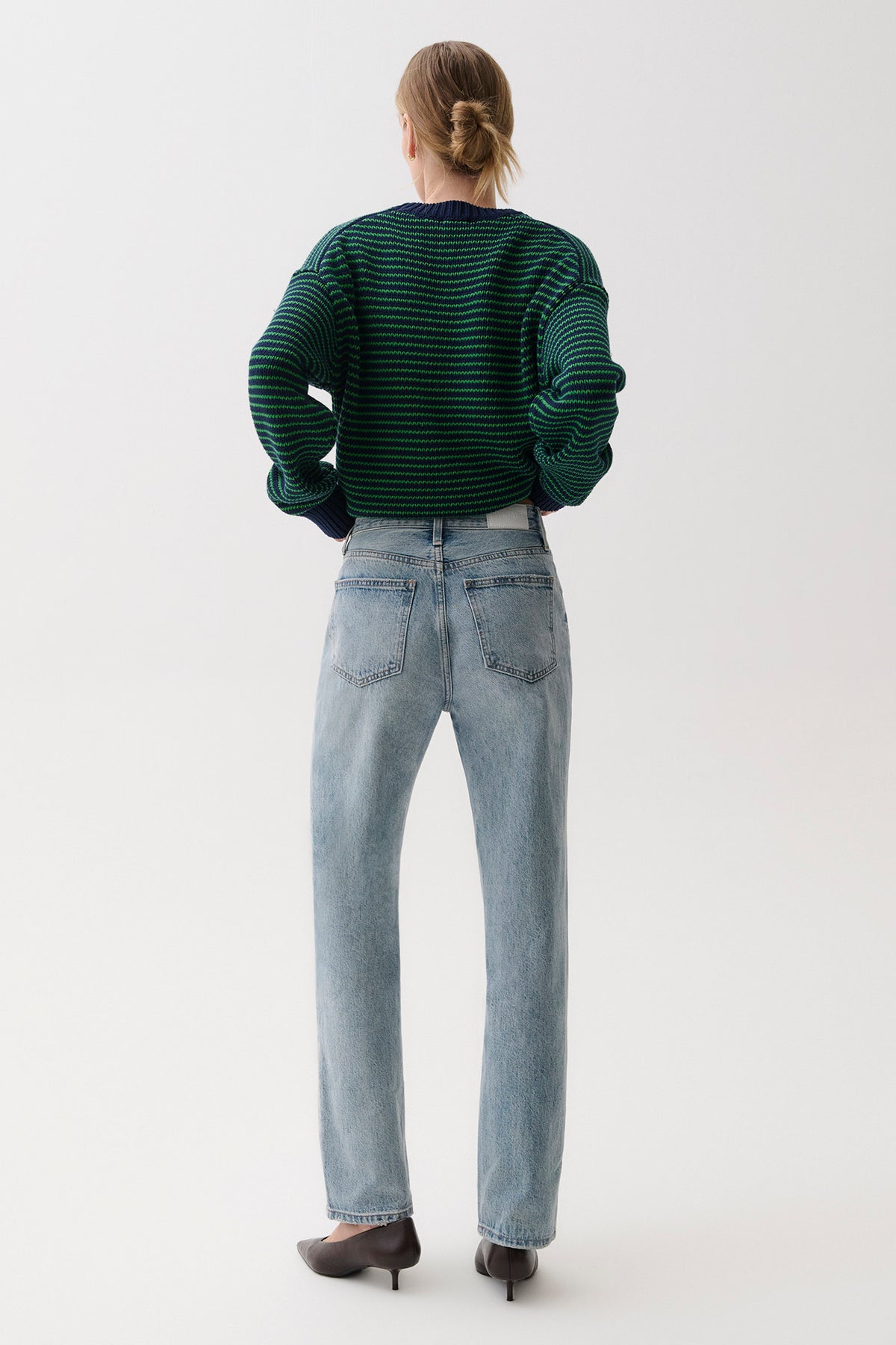 Cassie Super High Rise Straight Jean - Bramble