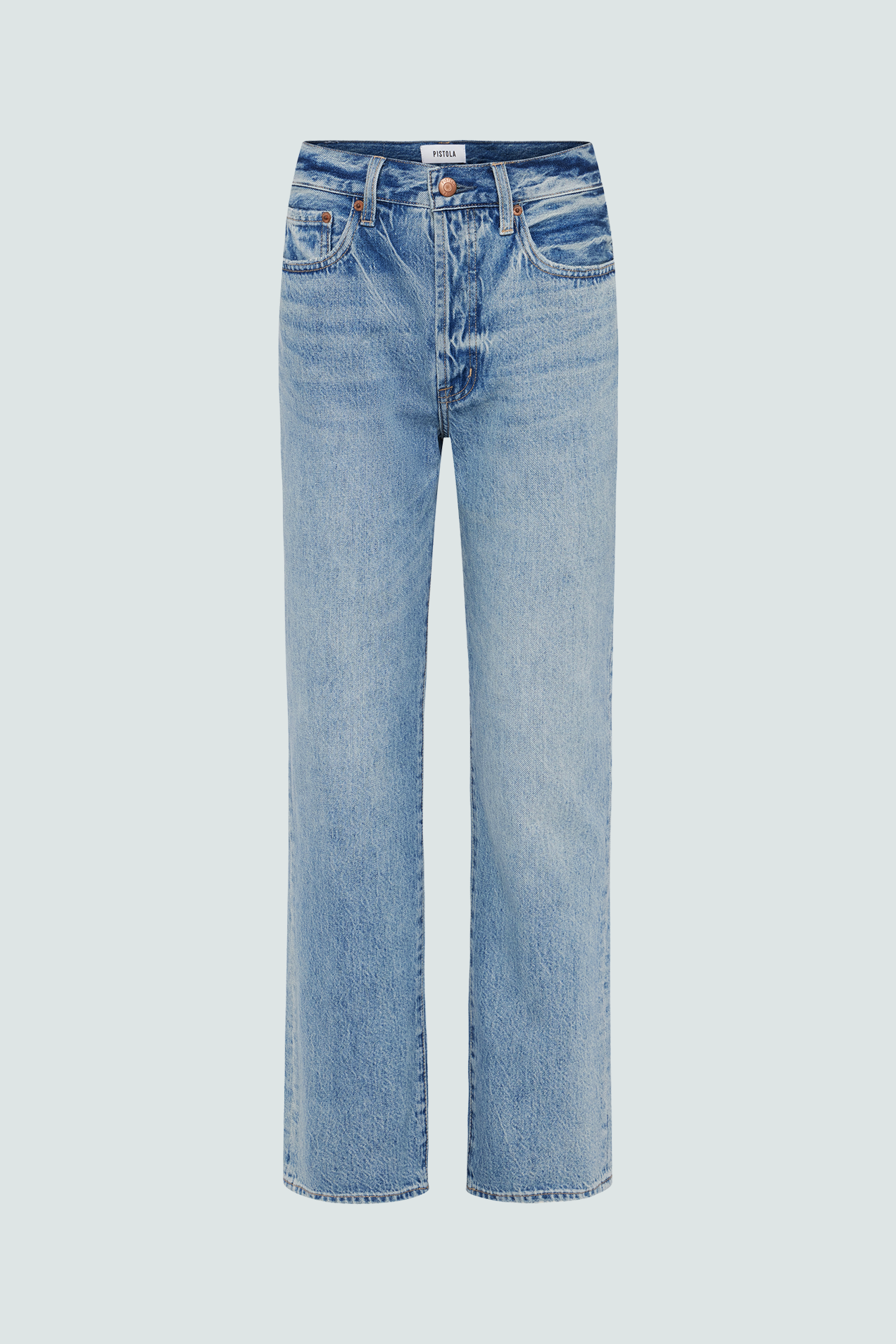 Cassie Super High Rise Straight Jean - Bramble