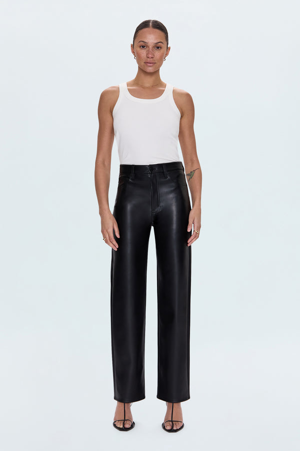 Cassie Super High Rise Straight Pant - Onyx