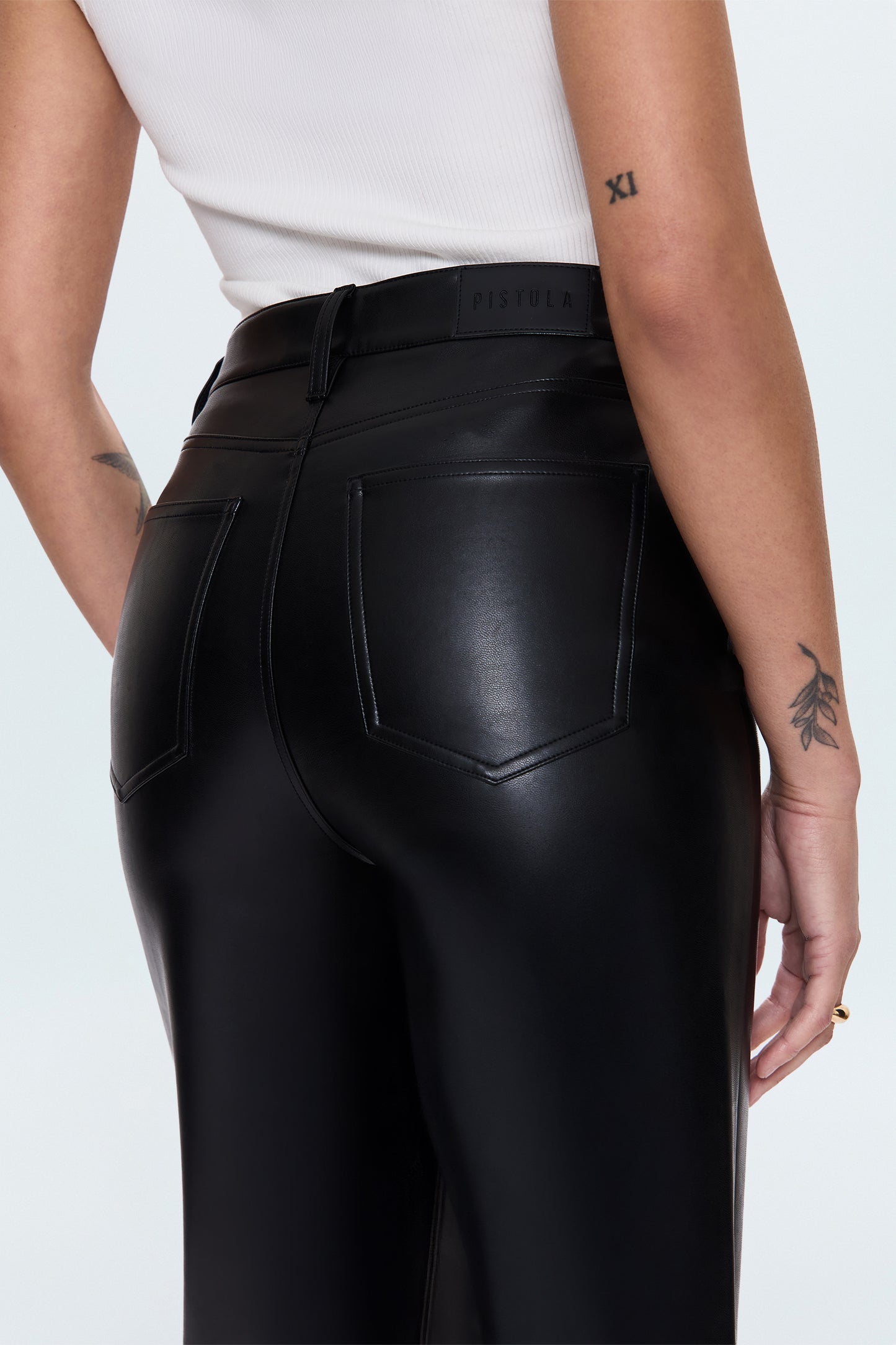 Cassie Super High Rise Straight Pant - Onyx