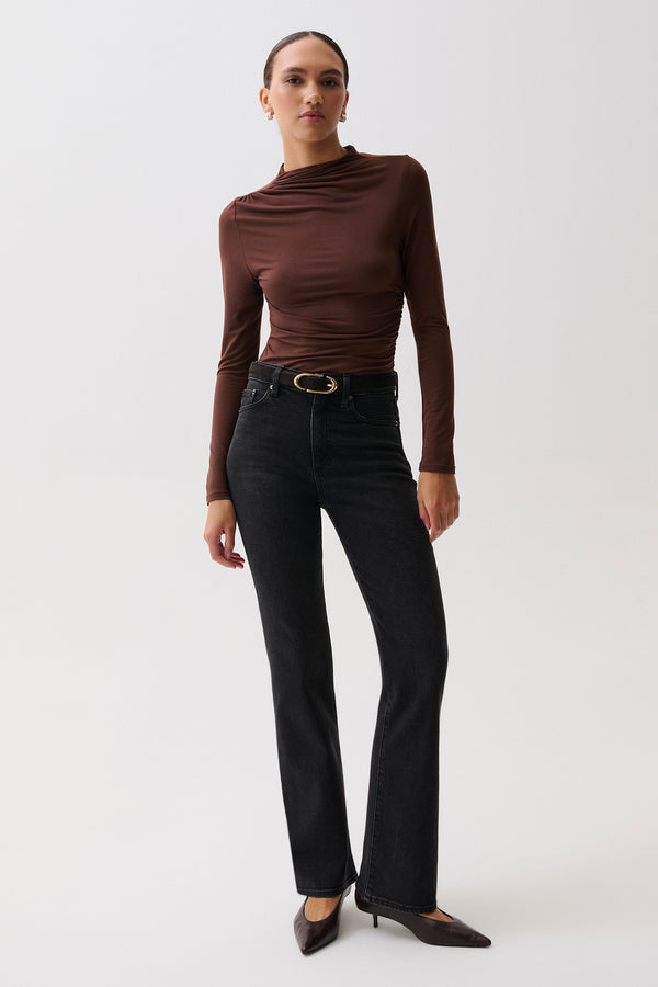 Evie High Rise Slim Bootcut - Jetset