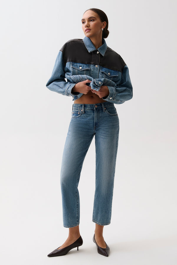 Issa Mid Rise Relaxed Ankle Straight - Metropolis