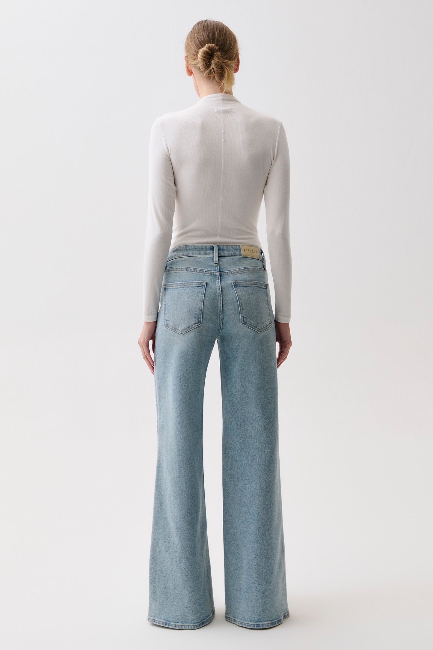 Vivian Mid Rise Wide Leg - Sea Haze