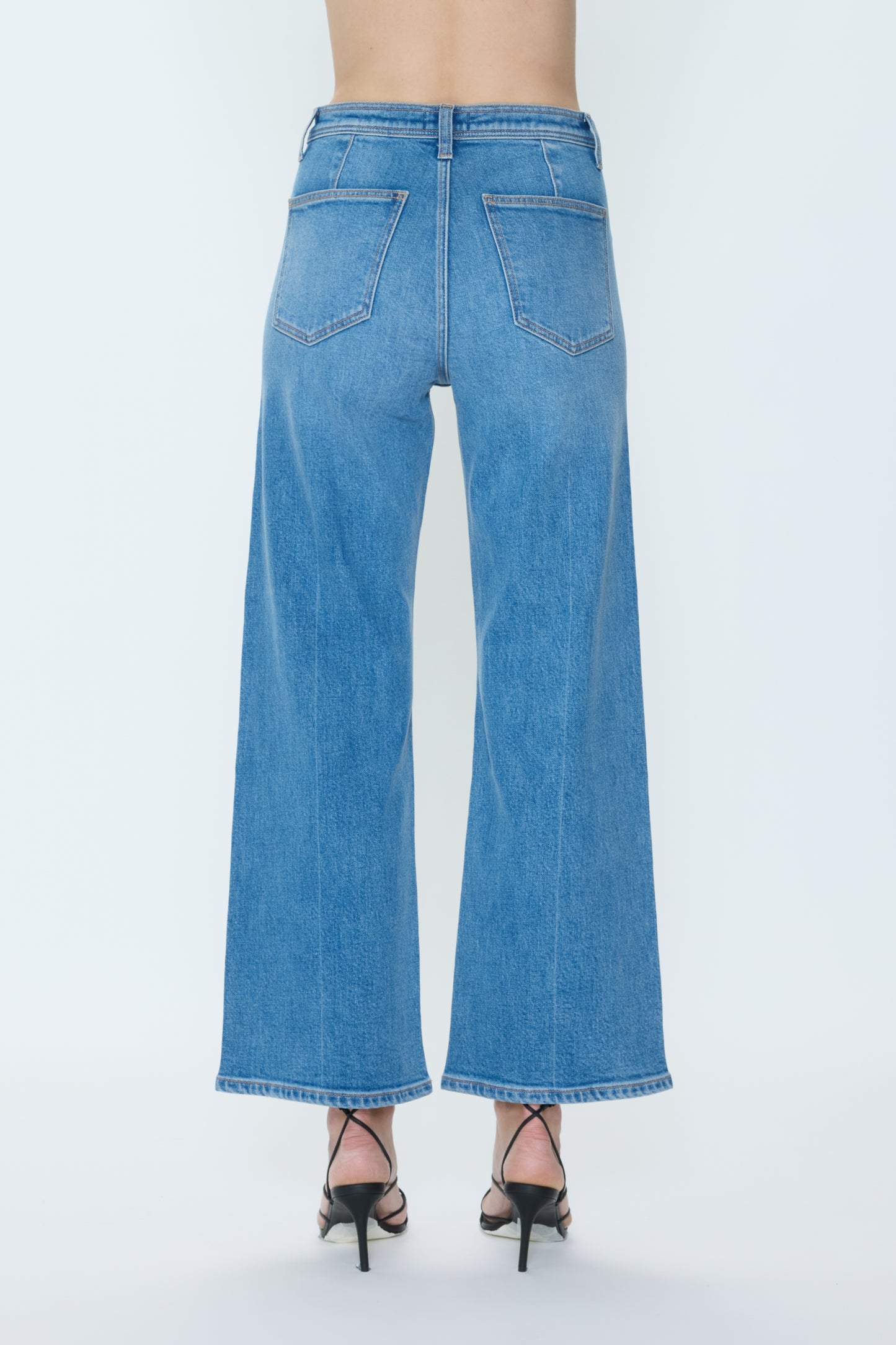 Penny Crop High Rise Wide Leg Jean - Solina
