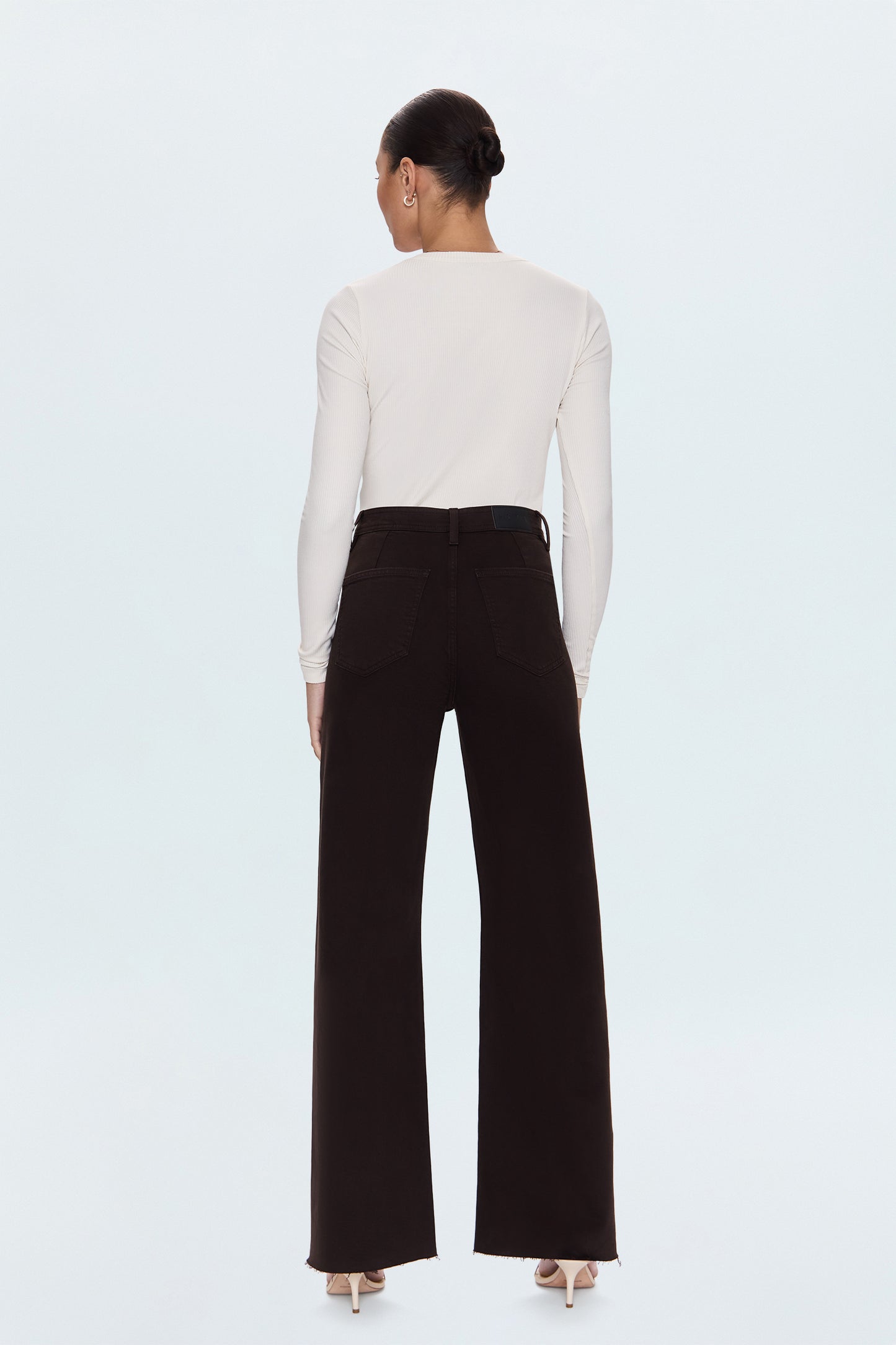 Penny High Rise Wide Leg Jean - Mocha