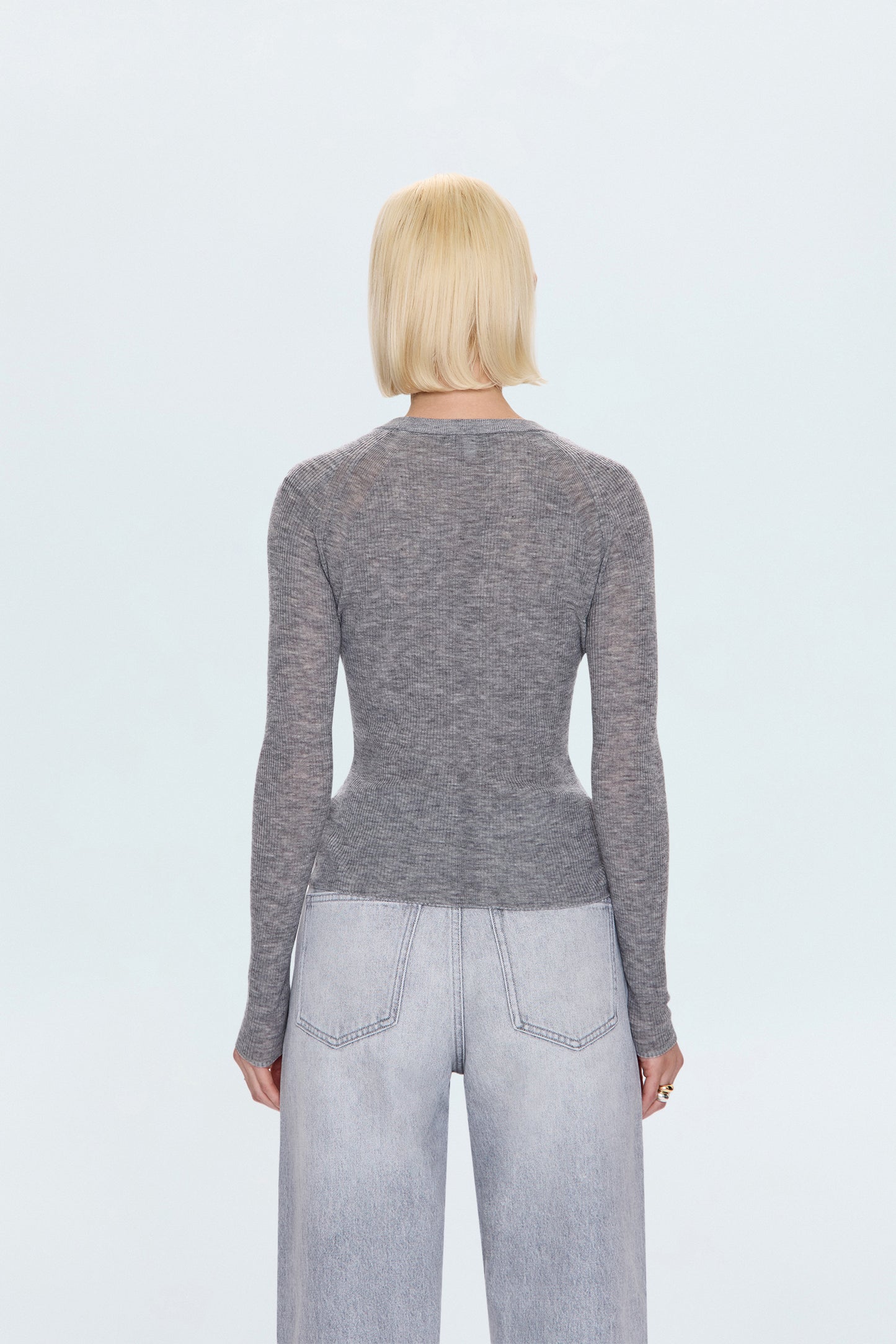 Juno Feather Weight Sweater - Heather Charcoal