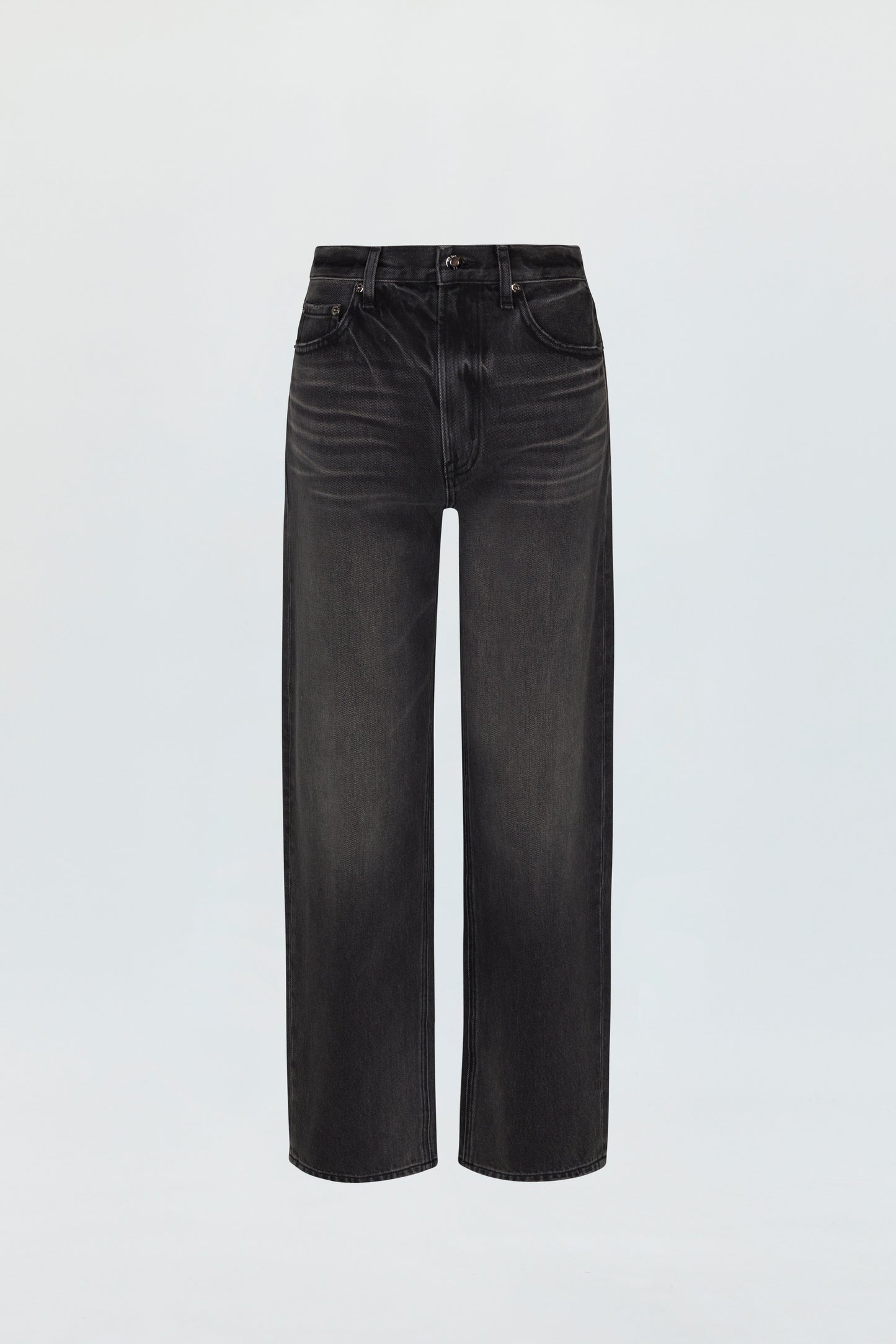 Wes High Rise Barrel Jean - Caviar