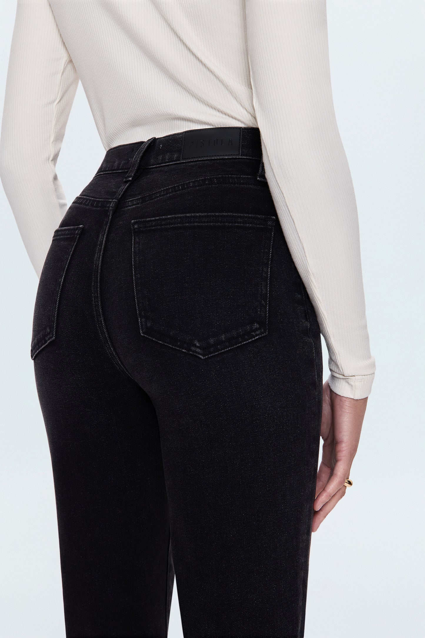 Charlie High Rise Classic Straight Jean - Dark Midnight