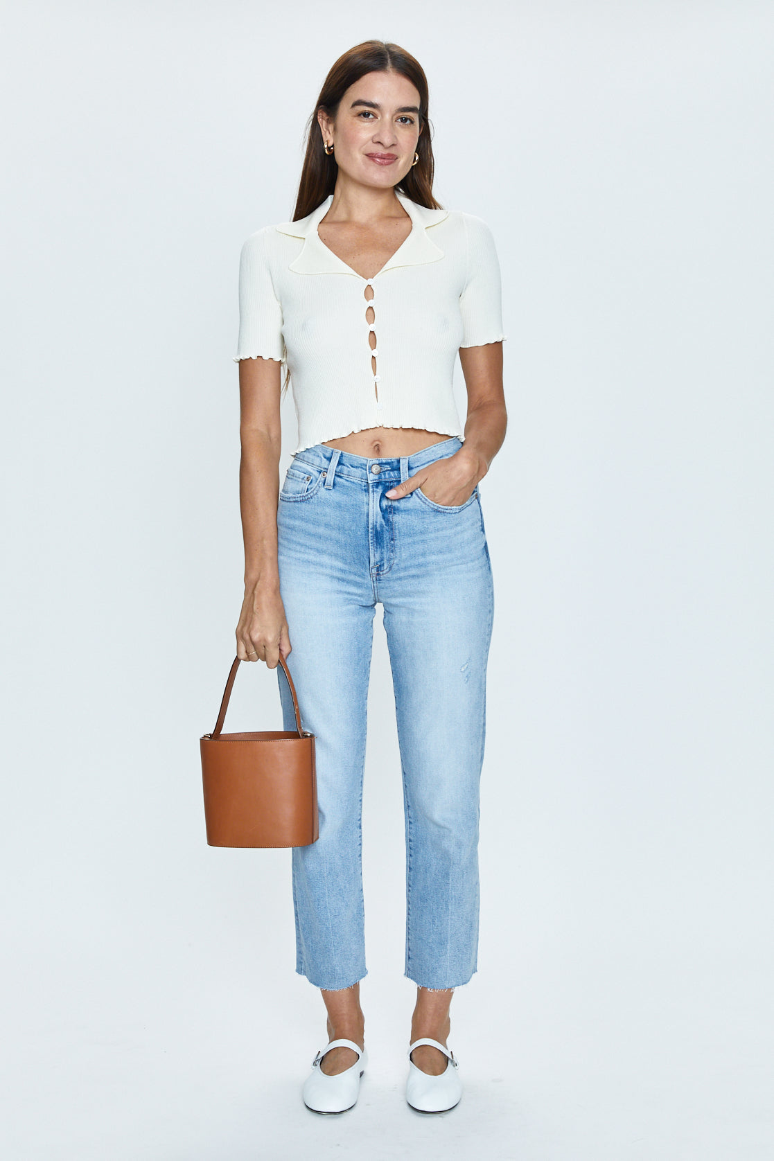 Charlie High Rise Straight Jean - Chalet Vintage