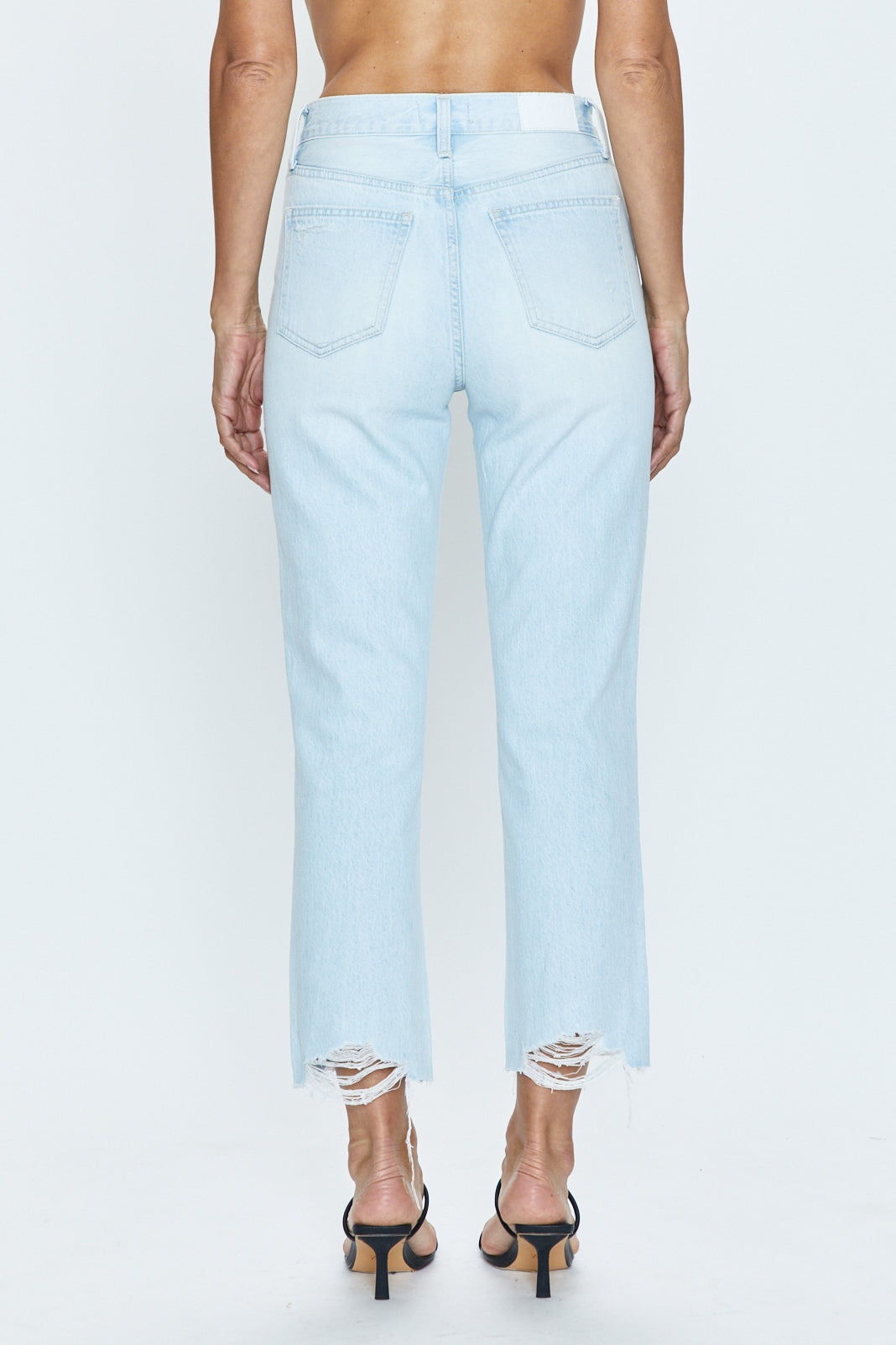 Charlie High Rise Straight Jean - Destination Distress