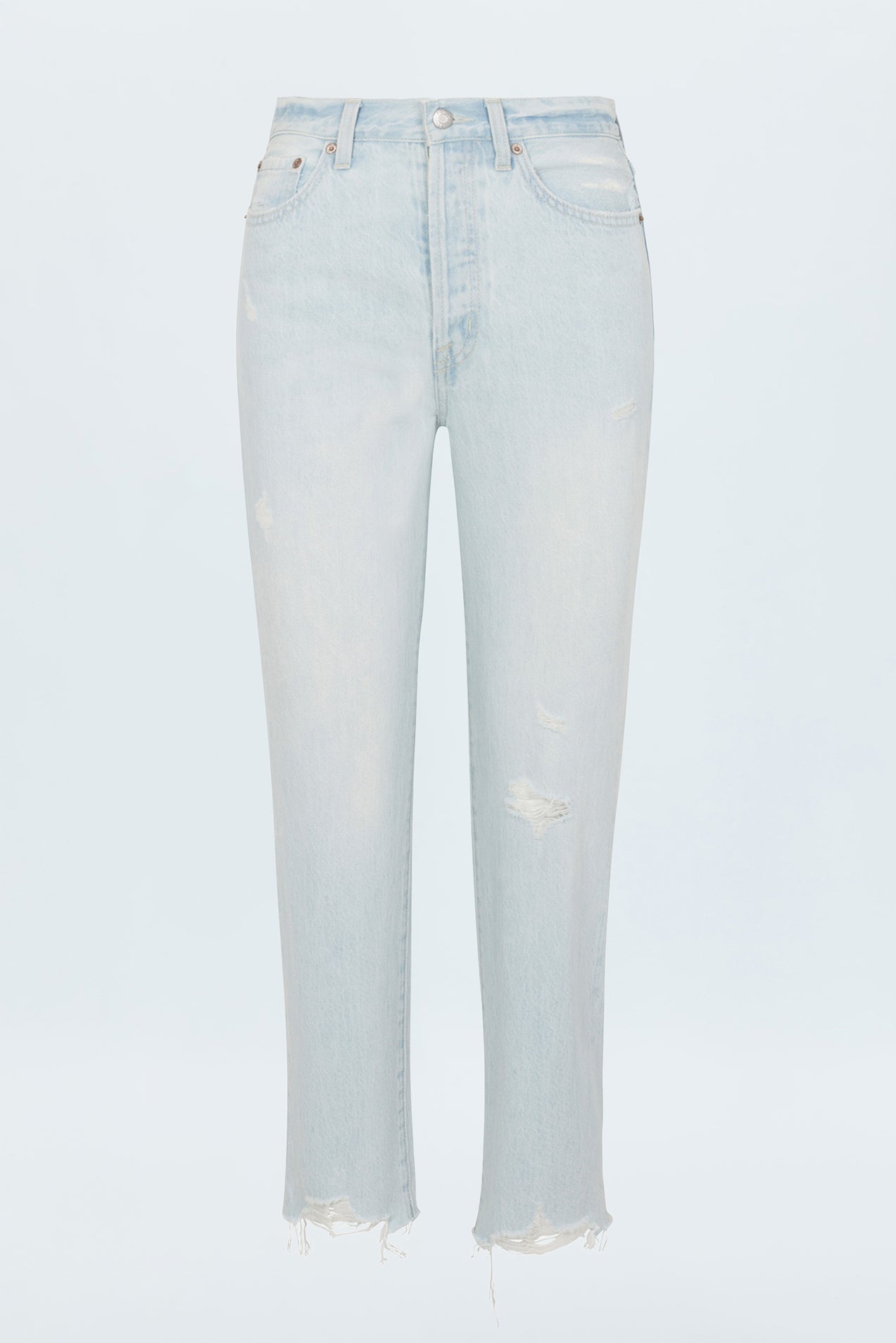 Charlie High Rise Straight Jean - Destination Distress
