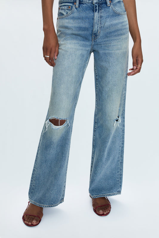 Hendrix High Rise Baggy Jean - Apprentice Distressed