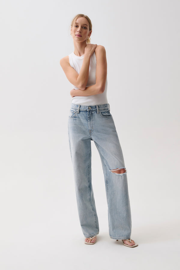 Hendrix High Rise Baggy - Revel Distressed