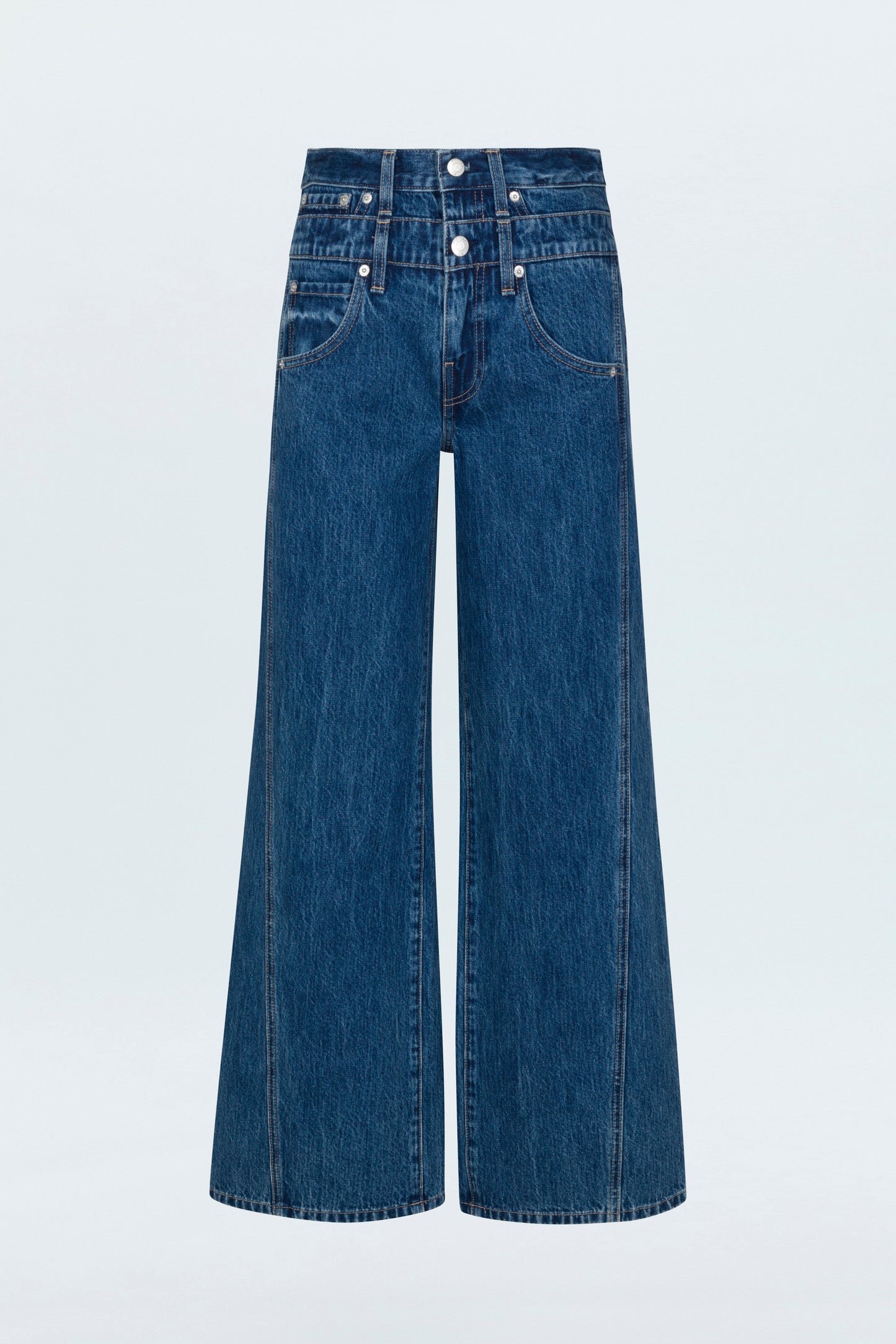 Caleb High Rise Stacked Waist Jean - Reflection