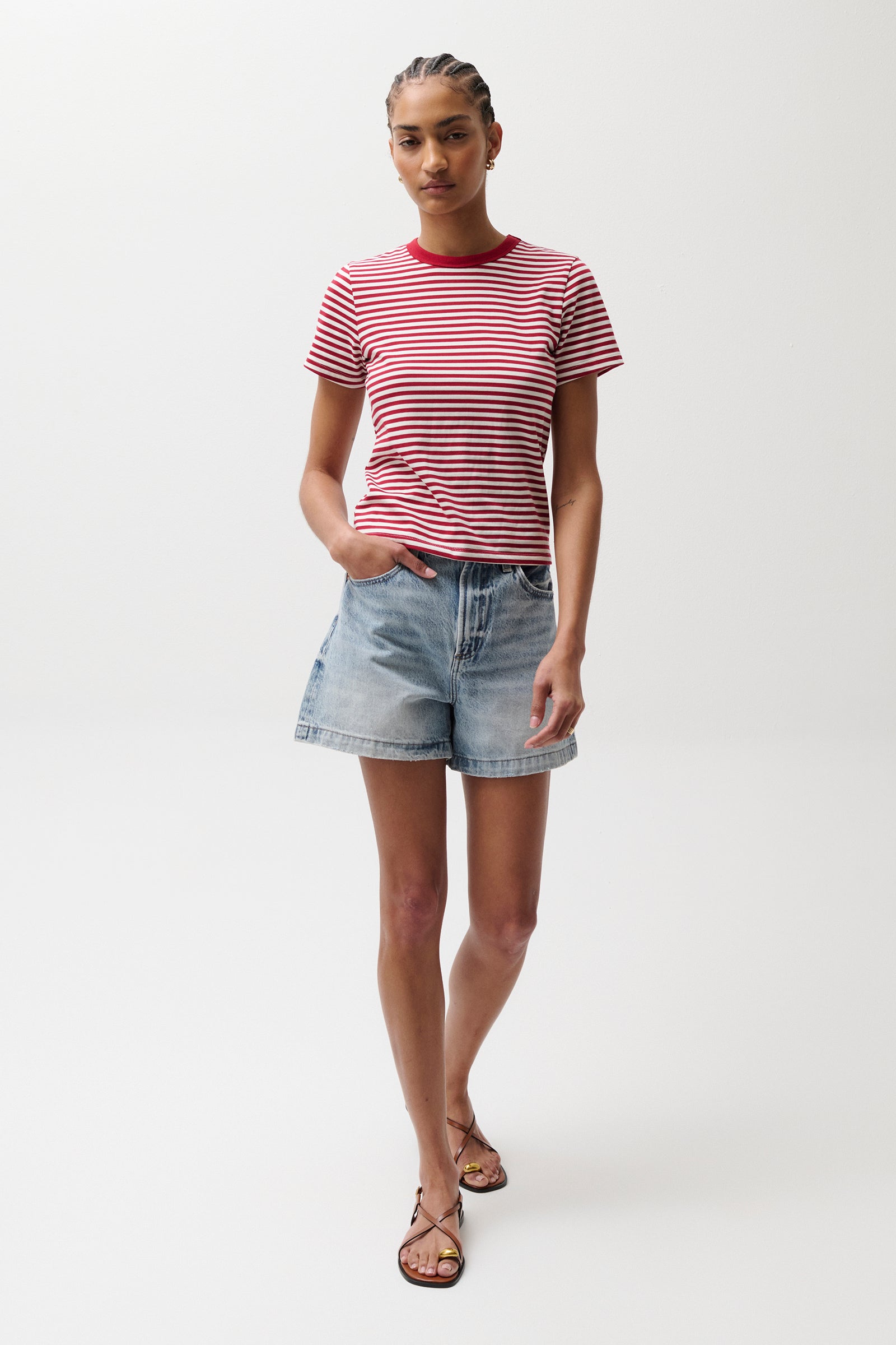 Saige High Rise Short - French Riviera – Pistola Denim