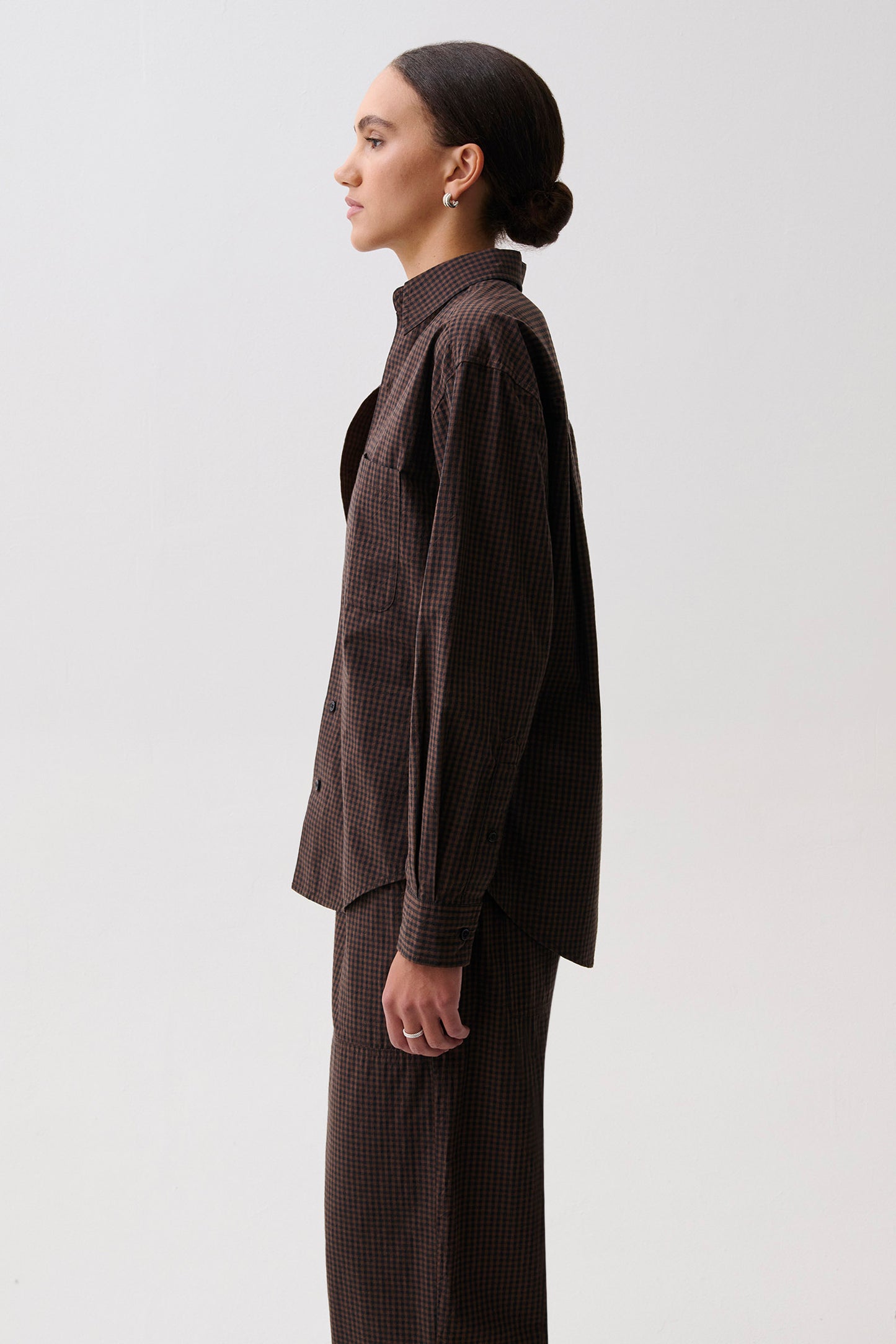 Mila Button Down Wrap Top - Hot Toddy