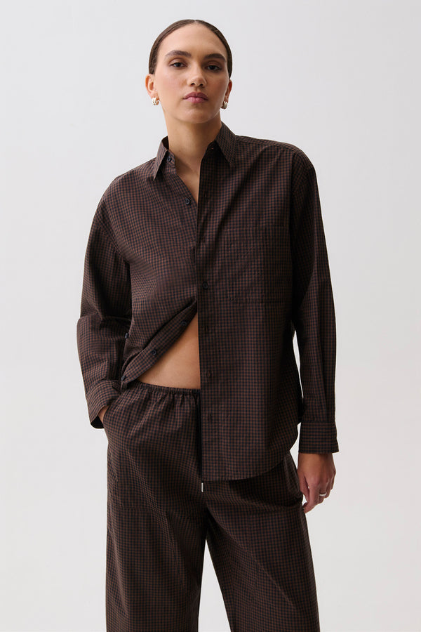 Mila Button Down Wrap Top - Hot Toddy