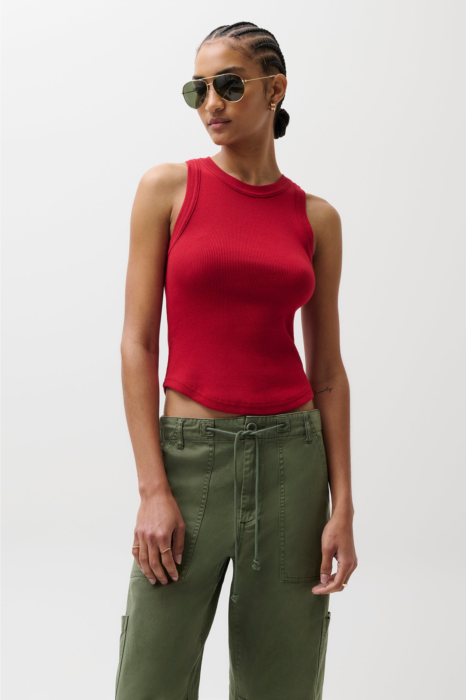 Nissi Tank Top - Racer Red – Pistola Denim