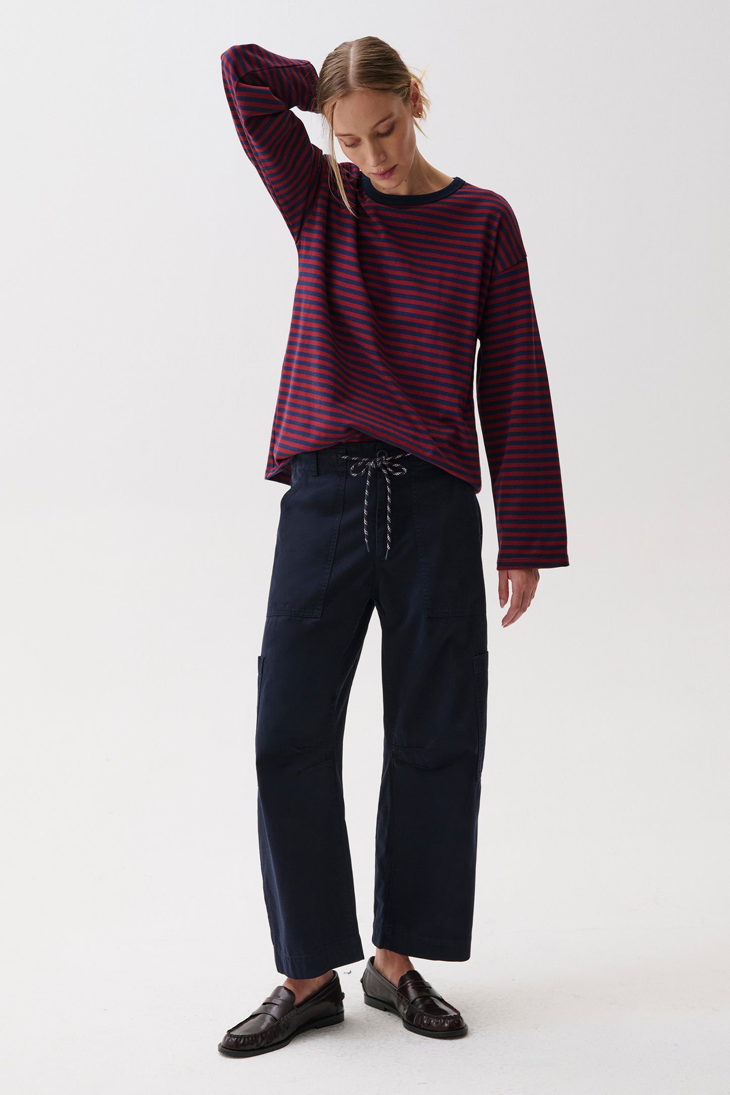 PETITE Sabrina Curved Utility Pants - Nautical