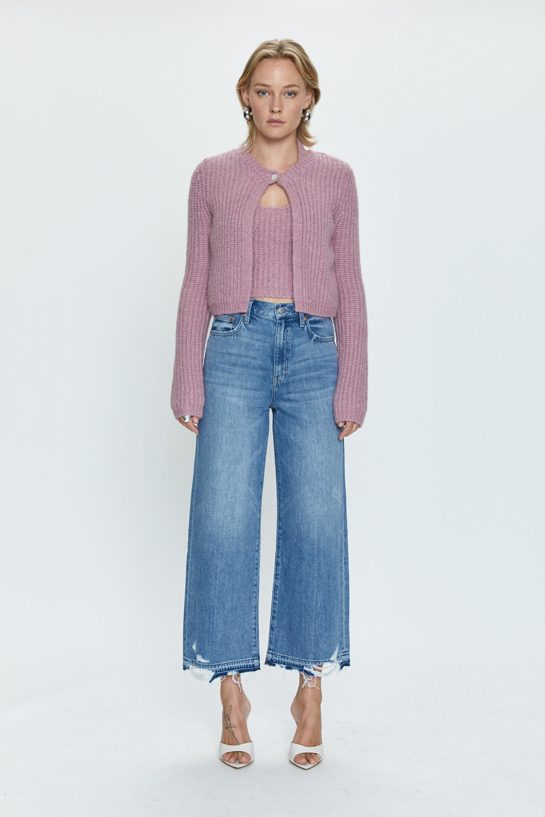 Loretta High Rise Wide Leg Ankle Jean - Revaler Vintage