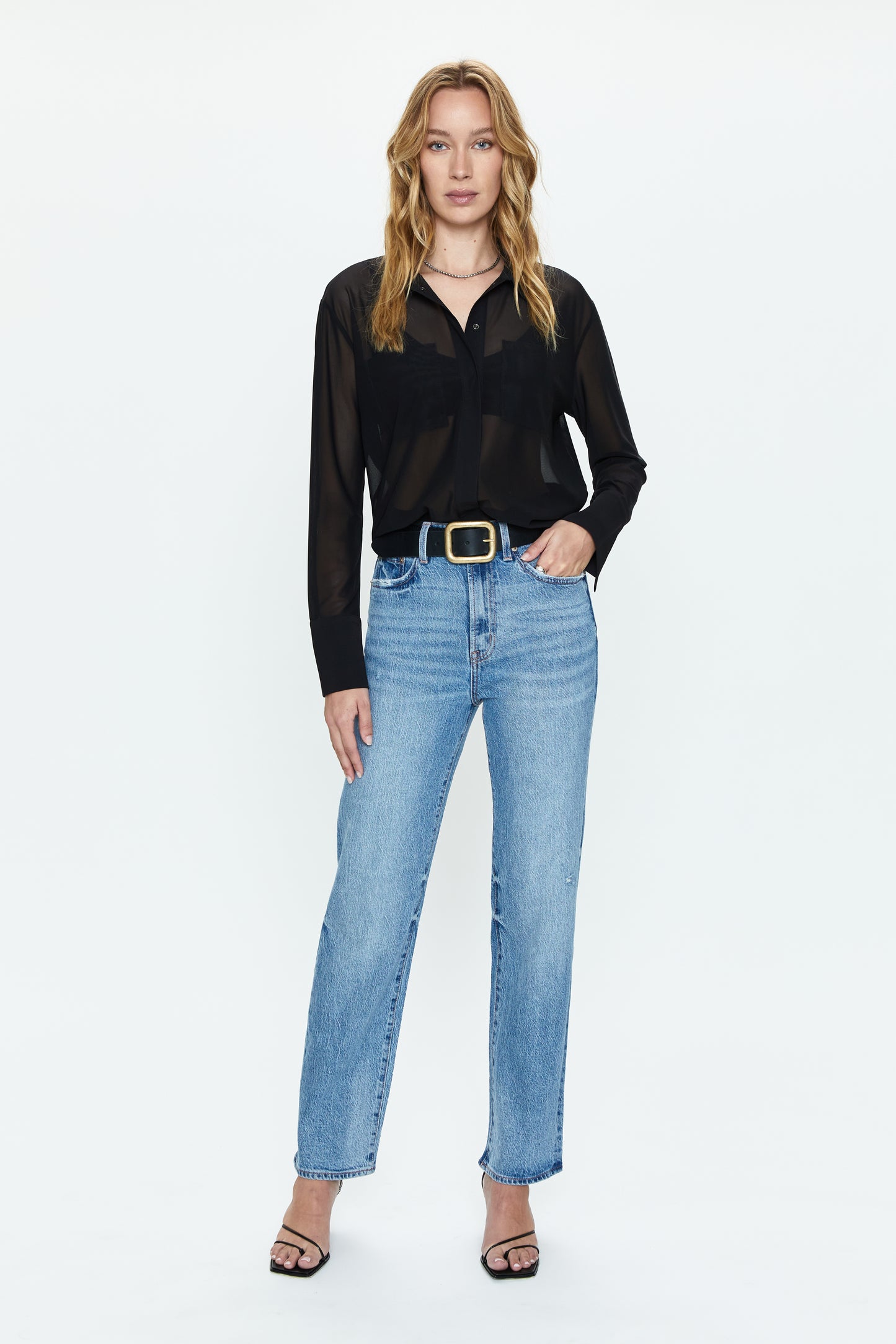 Cassie Super High Rise Straight Jean - Hilltop Vintage