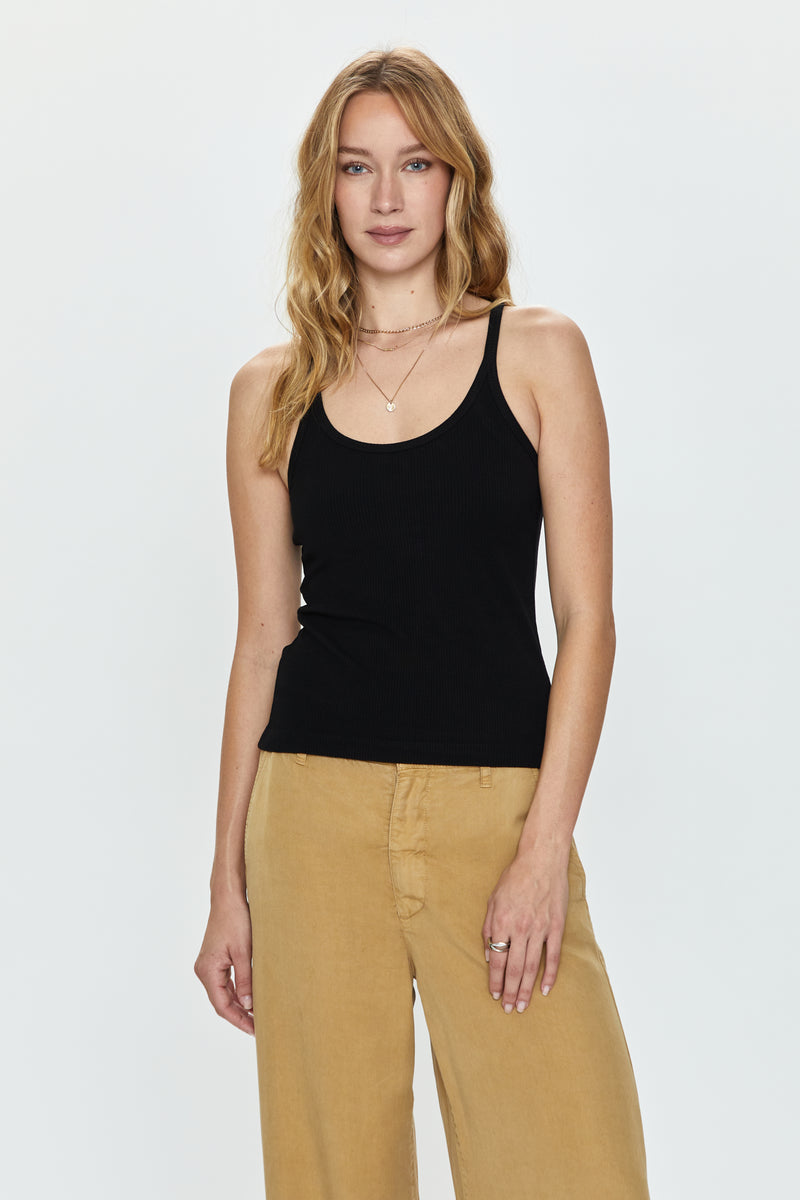Paloma Knit Cropped Tank ブラック フリーサイズ Paloma Knit