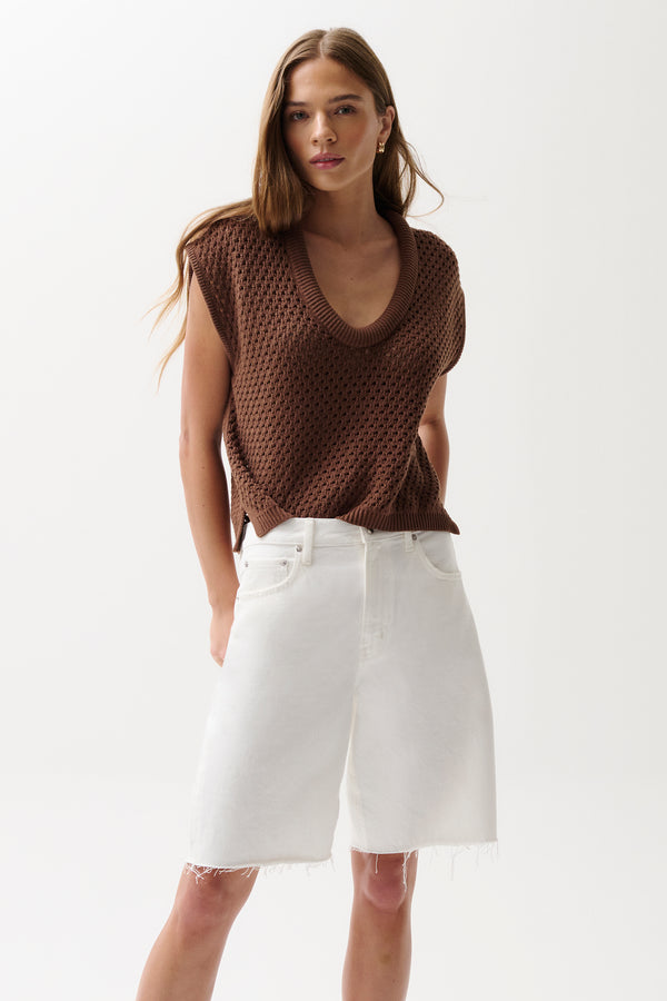 Beck Open Knit Sweater - Java