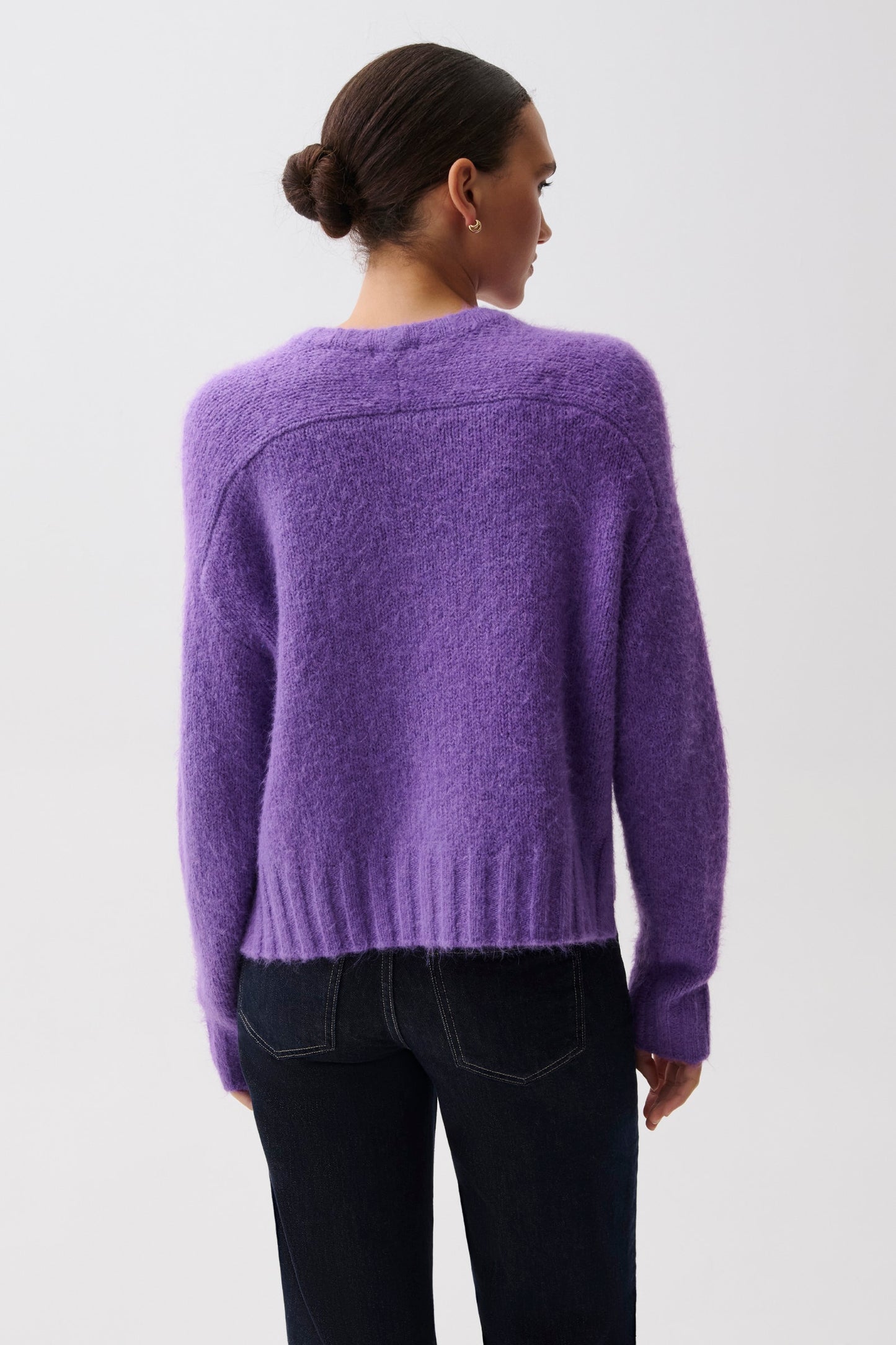 Adina Knit Sweater - Moonlit Violet