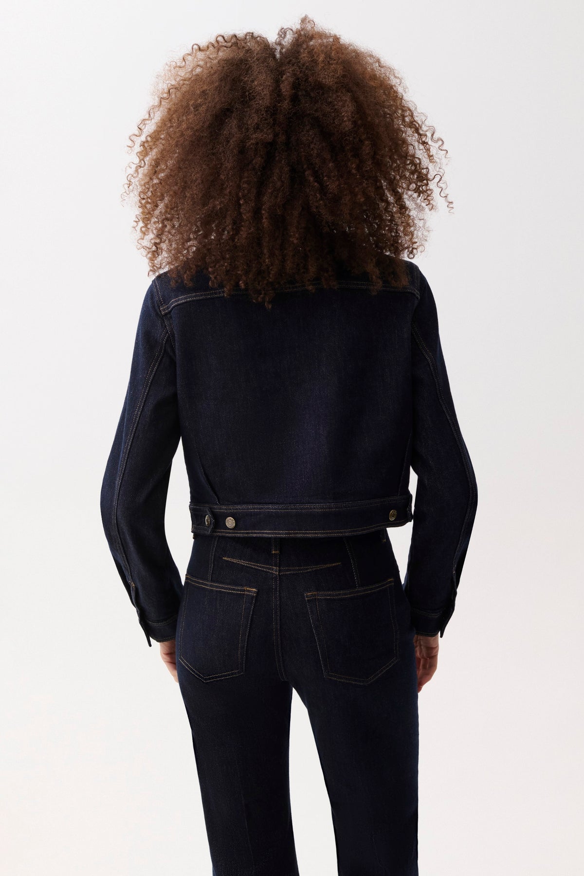 Leonie Cropped Denim Jacket - Nightfall
