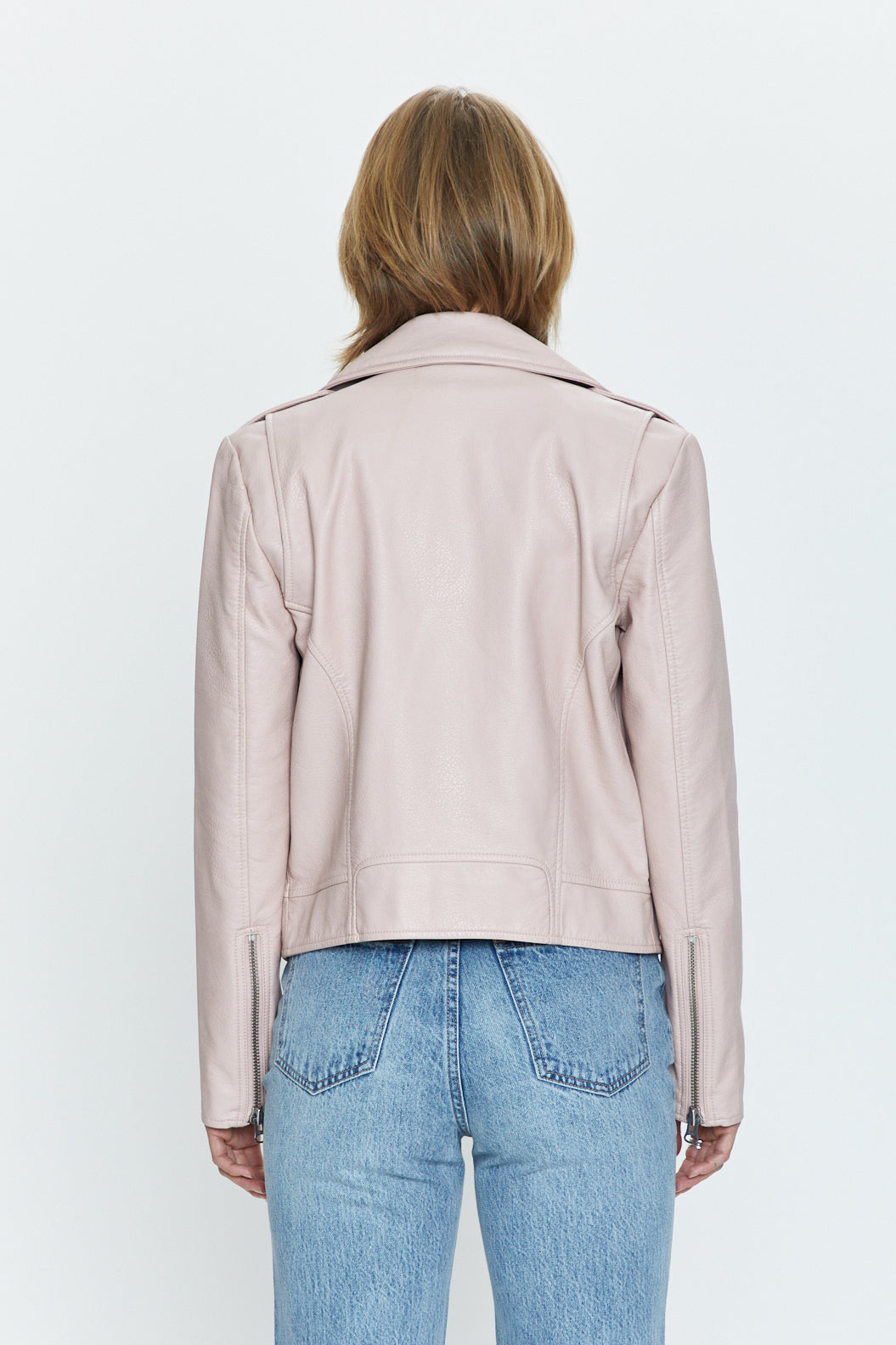 Nicolette Mod Moto Jacket - Mellow Rose